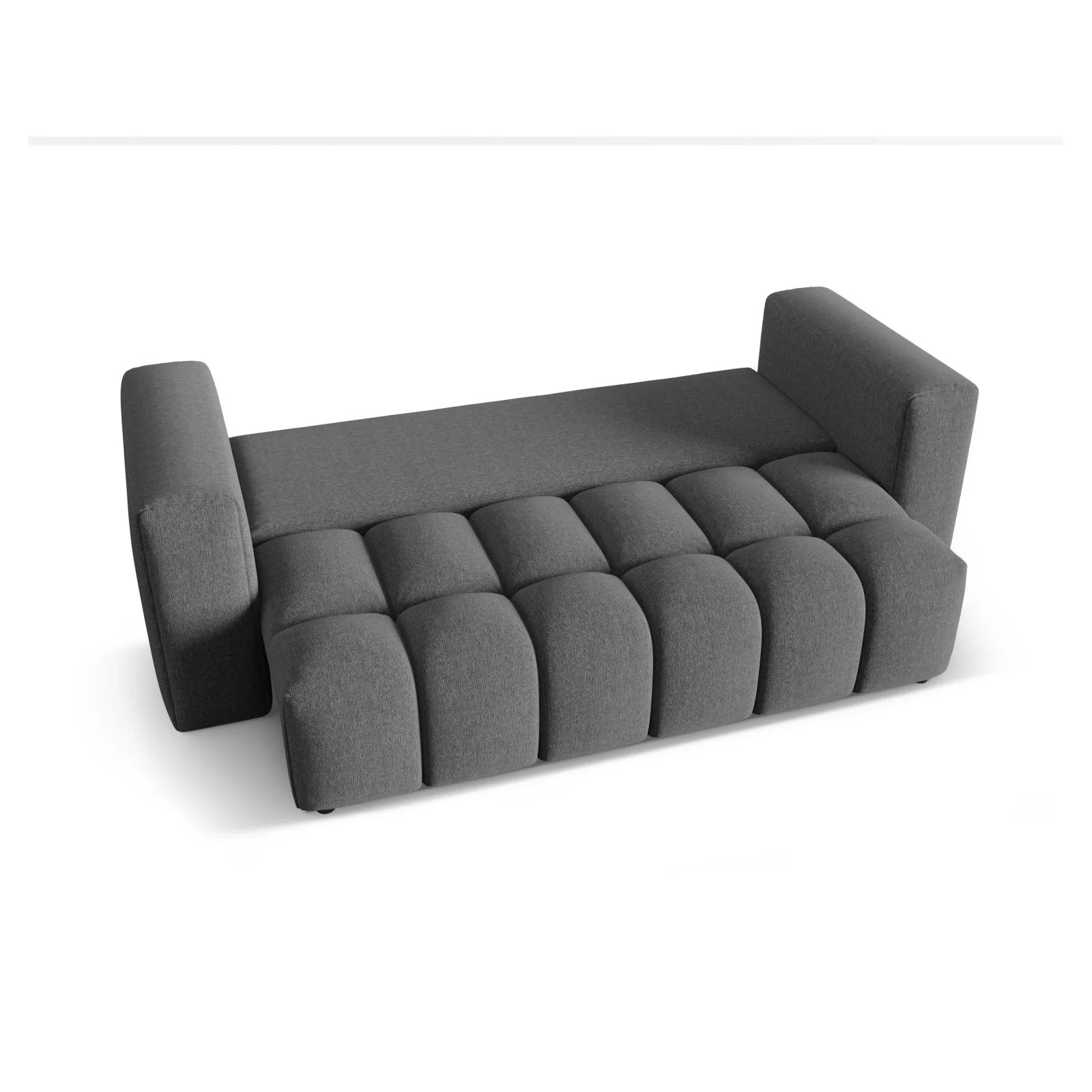 Verona Modulares 3-Sitzer Sofa aus Samt oder Strukturstoff, 252x98 cm - Image 149