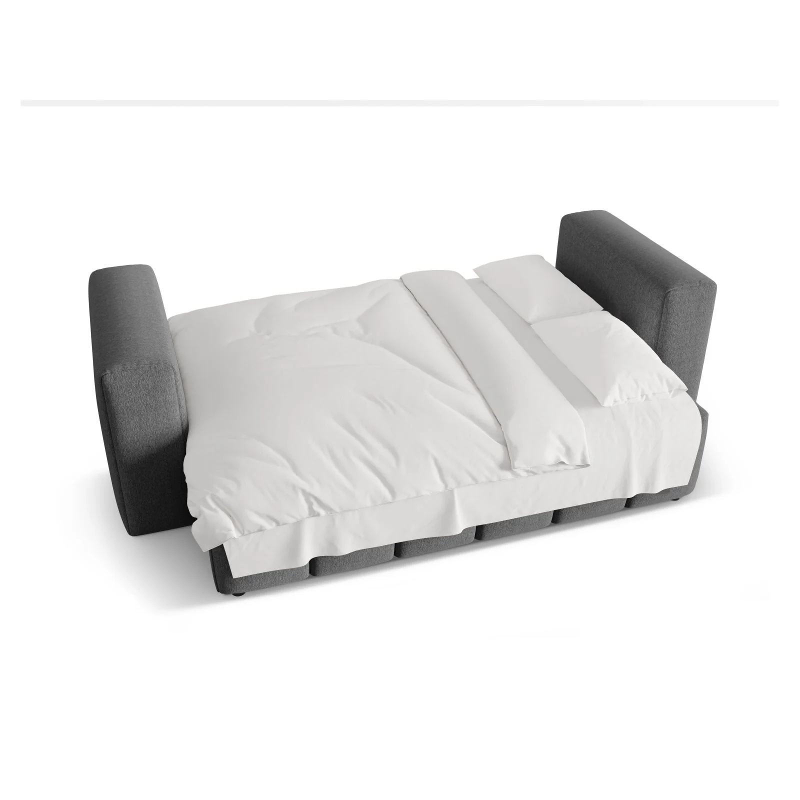 Verona Modulares 3-Sitzer Sofa aus Samt oder Strukturstoff, 252x98 cm - Image 150