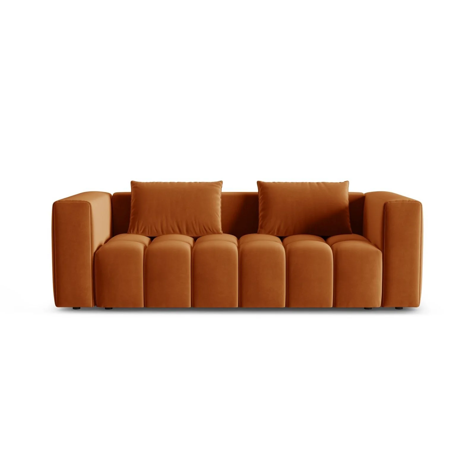 Verona Modulares 3-Sitzer Sofa aus Samt oder Strukturstoff, 252x98 cm - Image 25