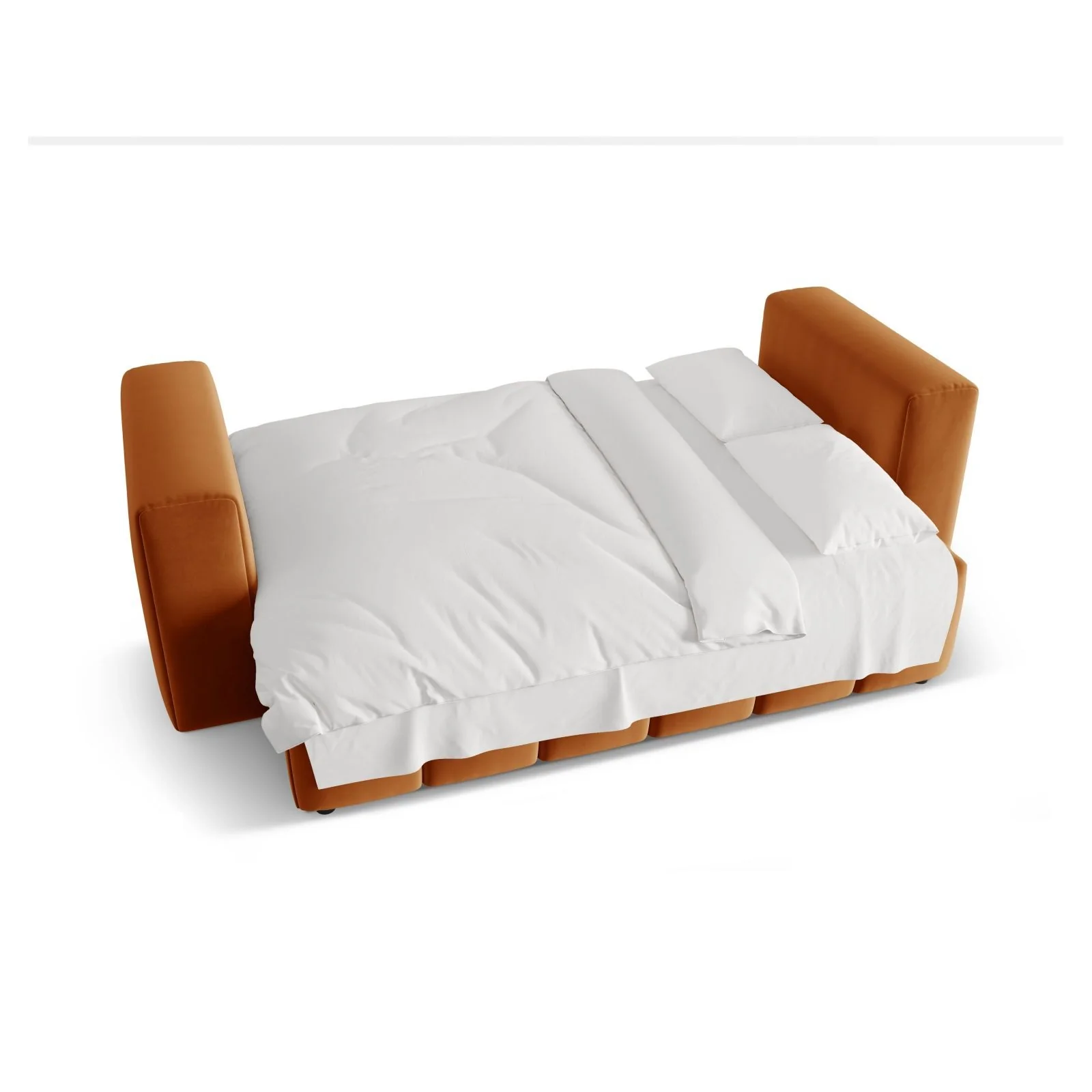 Verona Modulares 3-Sitzer Sofa aus Samt oder Strukturstoff, 252x98 cm - Image 30
