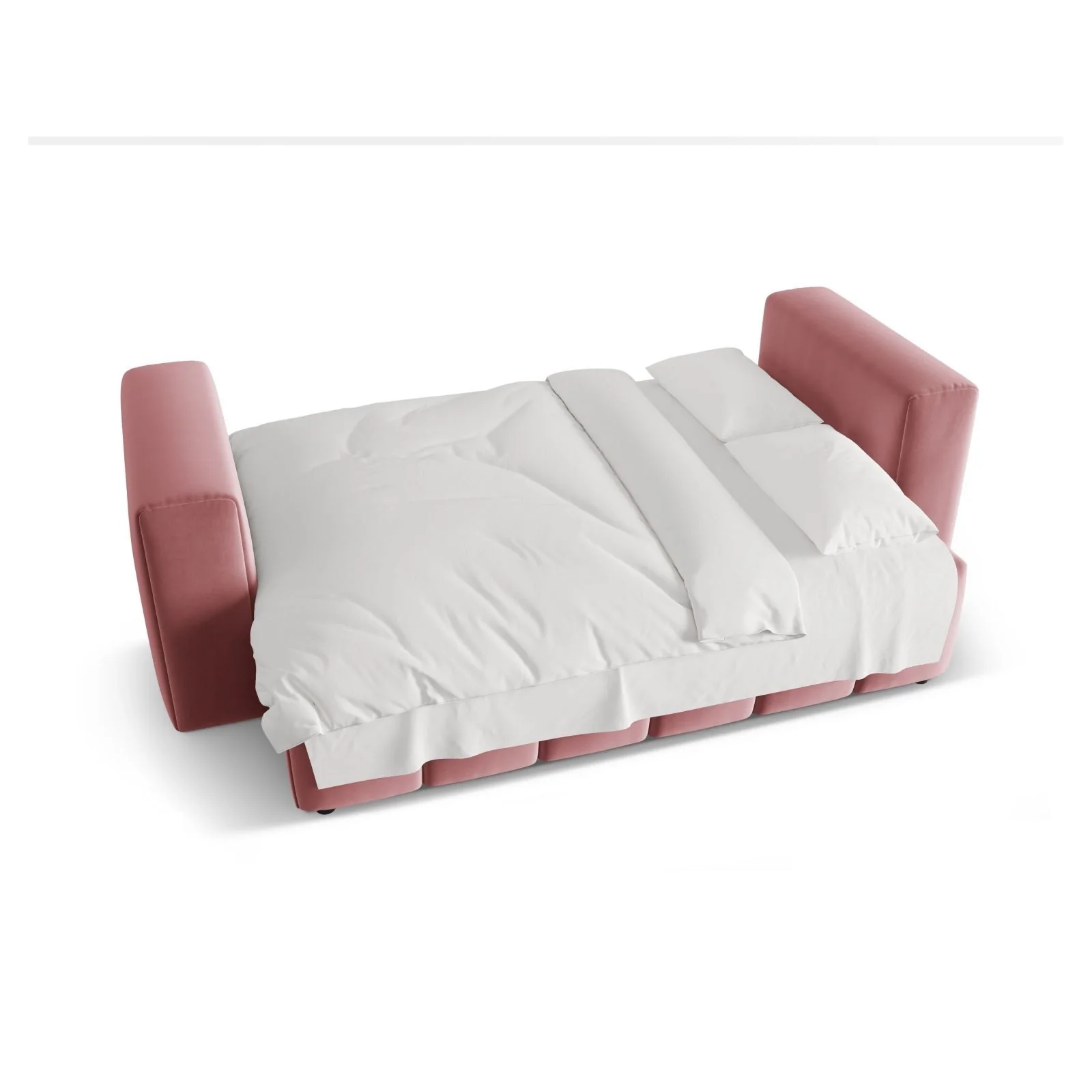 Verona Modulares 3-Sitzer Sofa aus Samt oder Strukturstoff, 252x98 cm - Image 38