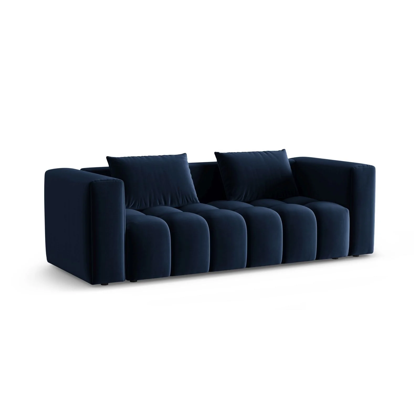 Verona Modulares 3-Sitzer Sofa aus Samt oder Strukturstoff, 252x98 cm - Image 51