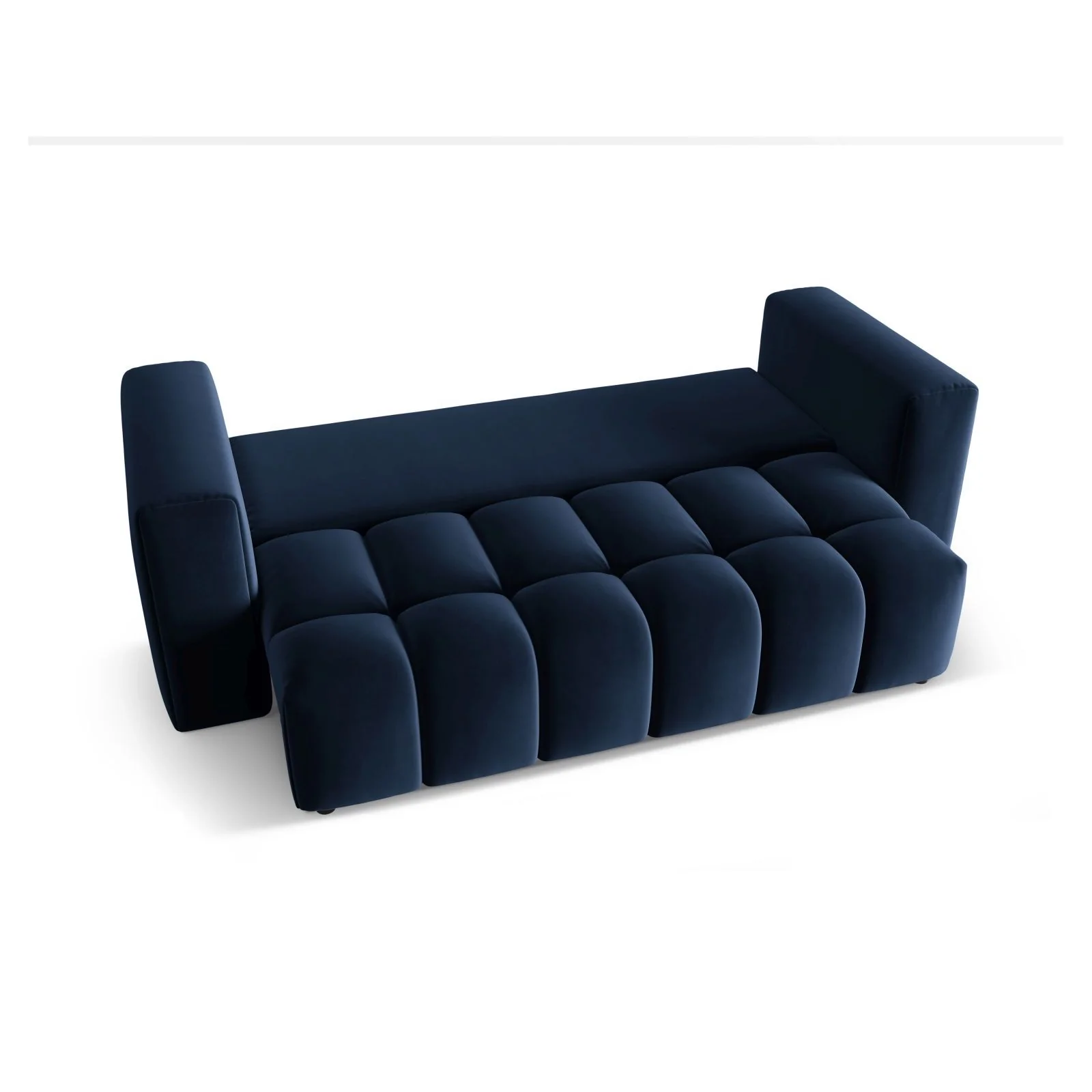 Verona Modulares 3-Sitzer Sofa aus Samt oder Strukturstoff, 252x98 cm - Image 53