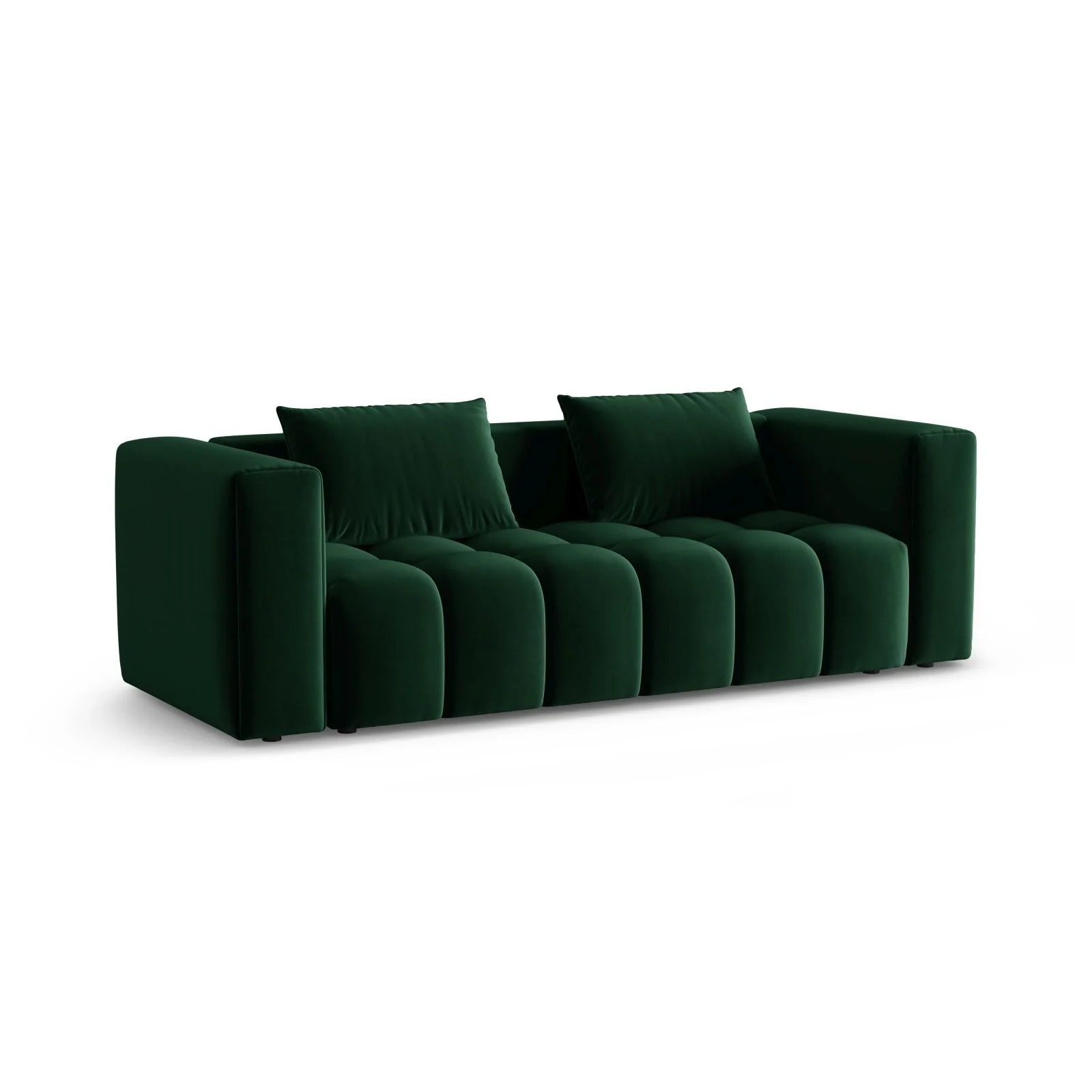 Verona Modulares 3-Sitzer Sofa aus Samt oder Strukturstoff, 252x98 cm - Image 59