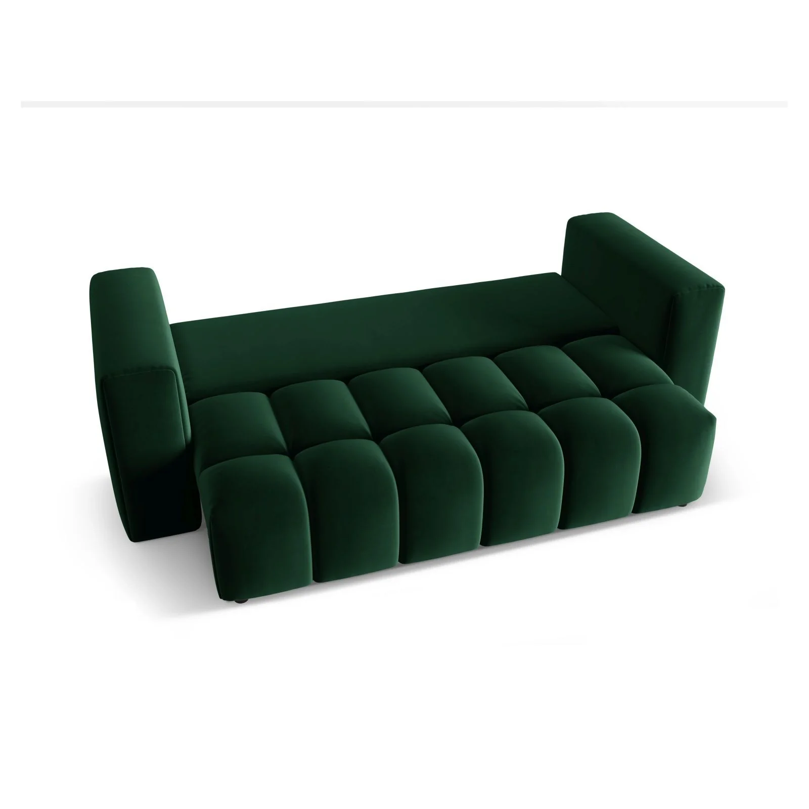 Verona Modulares 3-Sitzer Sofa aus Samt oder Strukturstoff, 252x98 cm - Image 61
