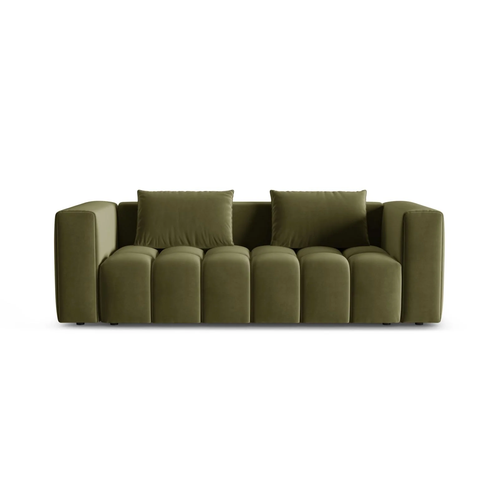 Verona Modulares 3-Sitzer Sofa aus Samt oder Strukturstoff, 252x98 cm - Image 65