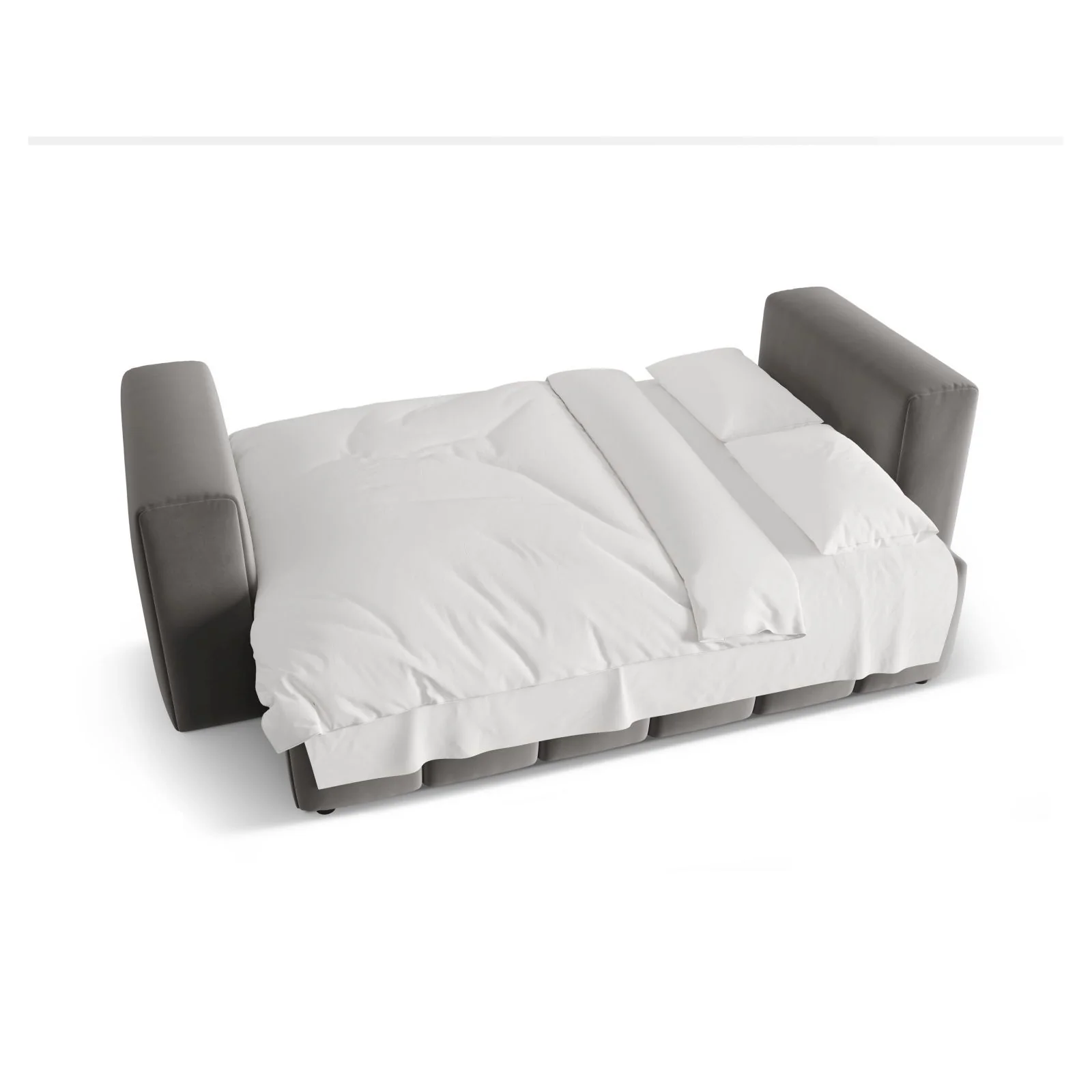 Verona Modulares 3-Sitzer Sofa aus Samt oder Strukturstoff, 252x98 cm - Image 78
