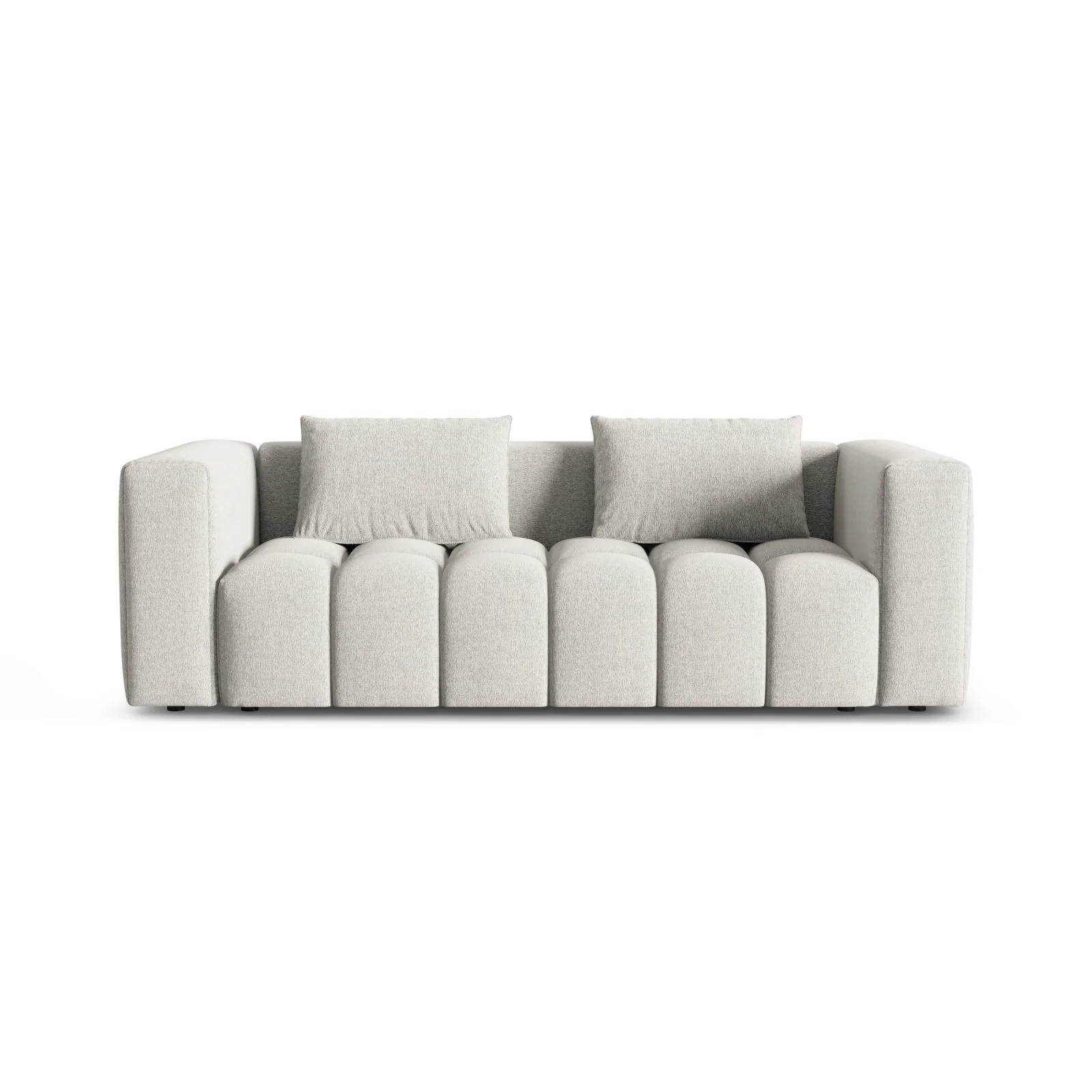 Verona Modulares 3-Sitzer Sofa aus Samt oder Strukturstoff, 252x98 cm - Image 81
