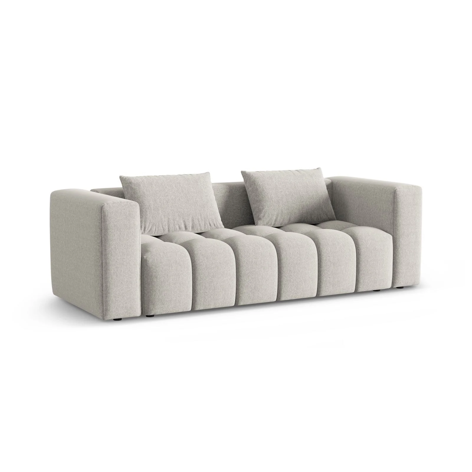 Verona Modulares 3-Sitzer Sofa aus Samt oder Strukturstoff, 252x98 cm - Image 83