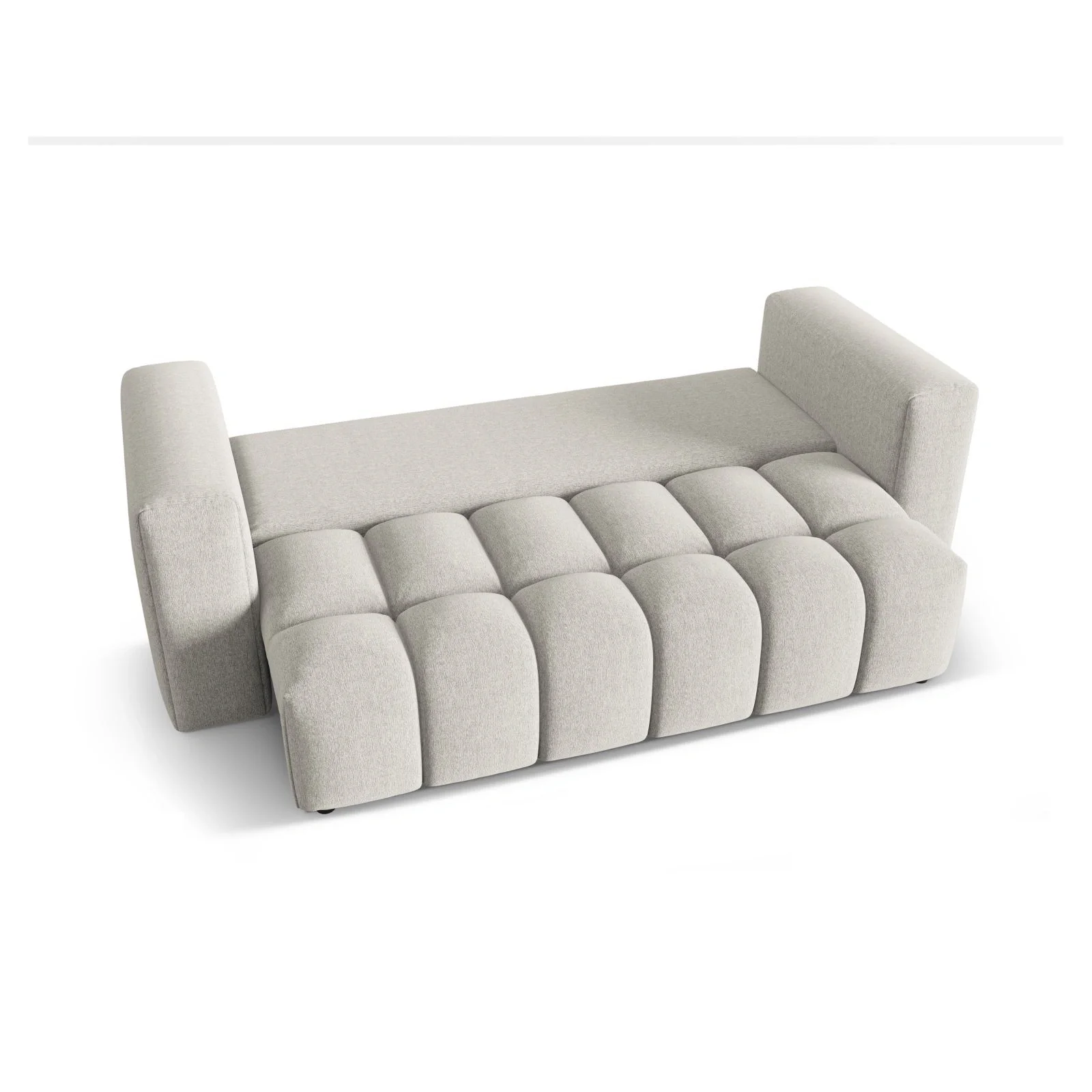 Verona Modulares 3-Sitzer Sofa aus Samt oder Strukturstoff, 252x98 cm - Image 85