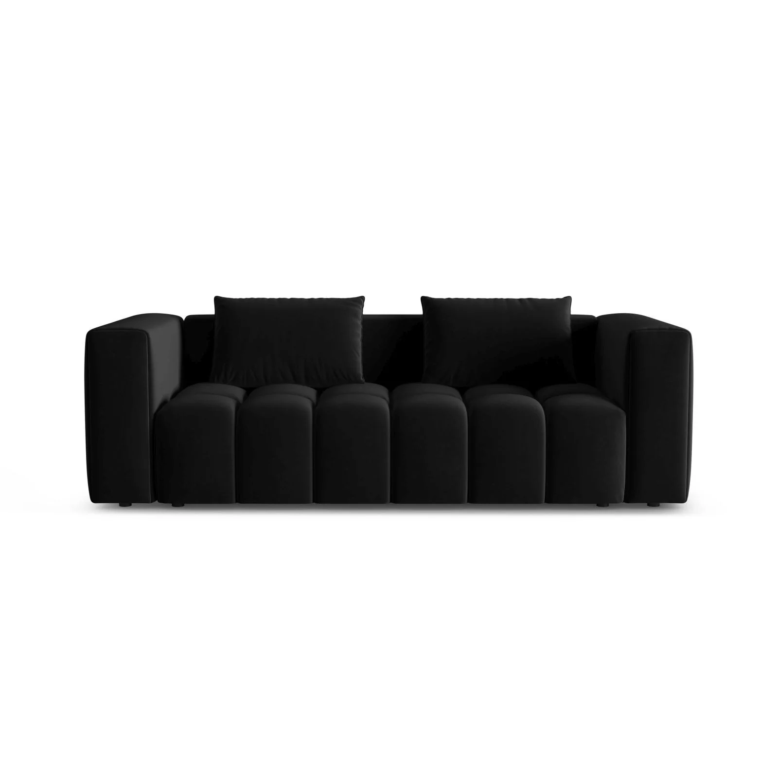 Verona Modulares 3-Sitzer Sofa aus Samt oder Strukturstoff, 252x98 cm - Image 9