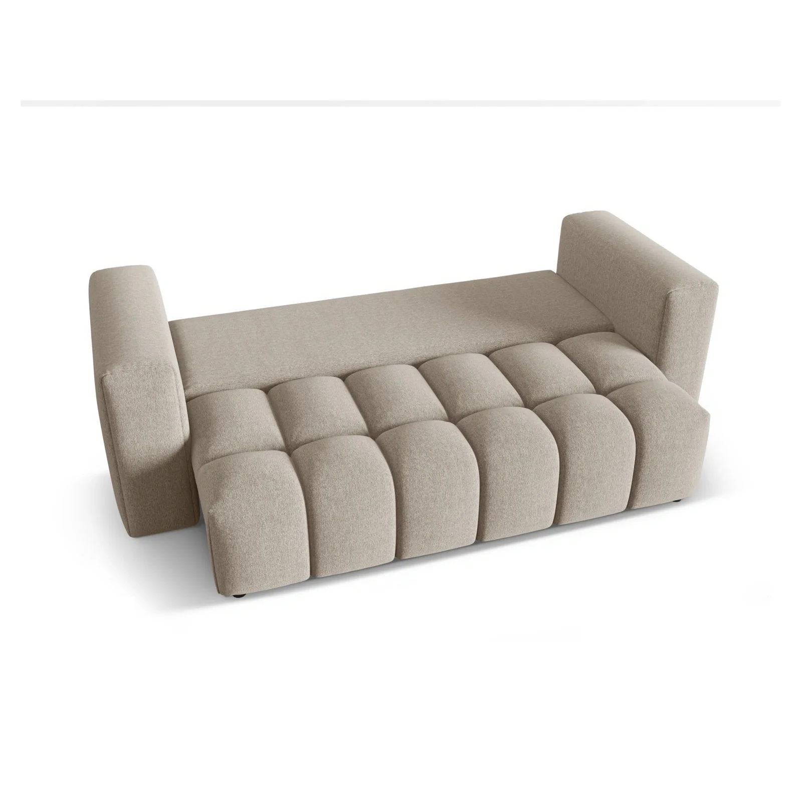 Verona Modulares 3-Sitzer Sofa aus Samt oder Strukturstoff, 252x98 cm - Image 93