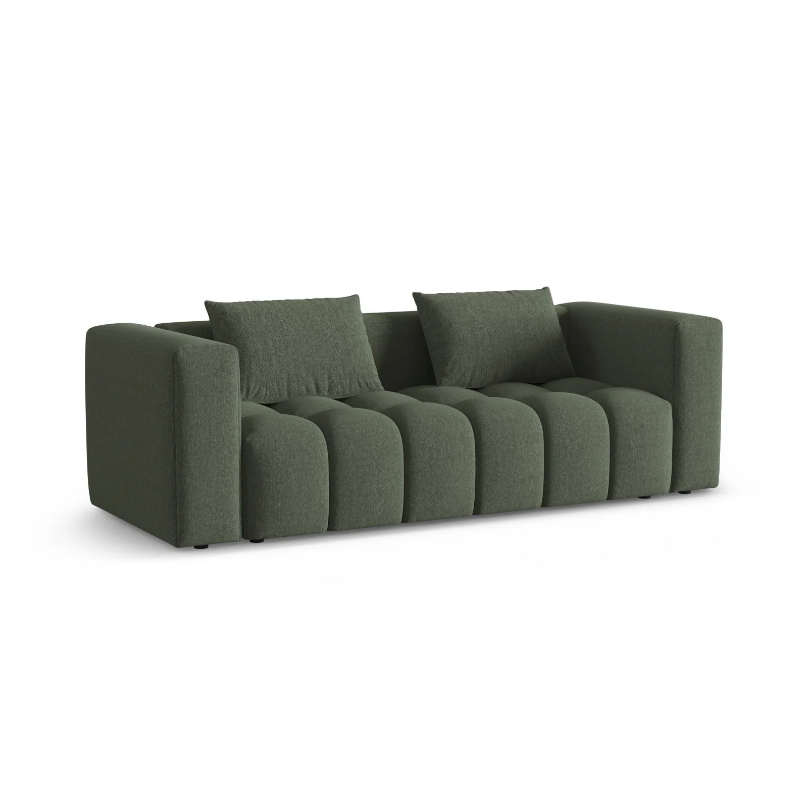 Verona Modulares 3-Sitzer Sofa aus Samt oder Strukturstoff, 252x98 cm - Image 99