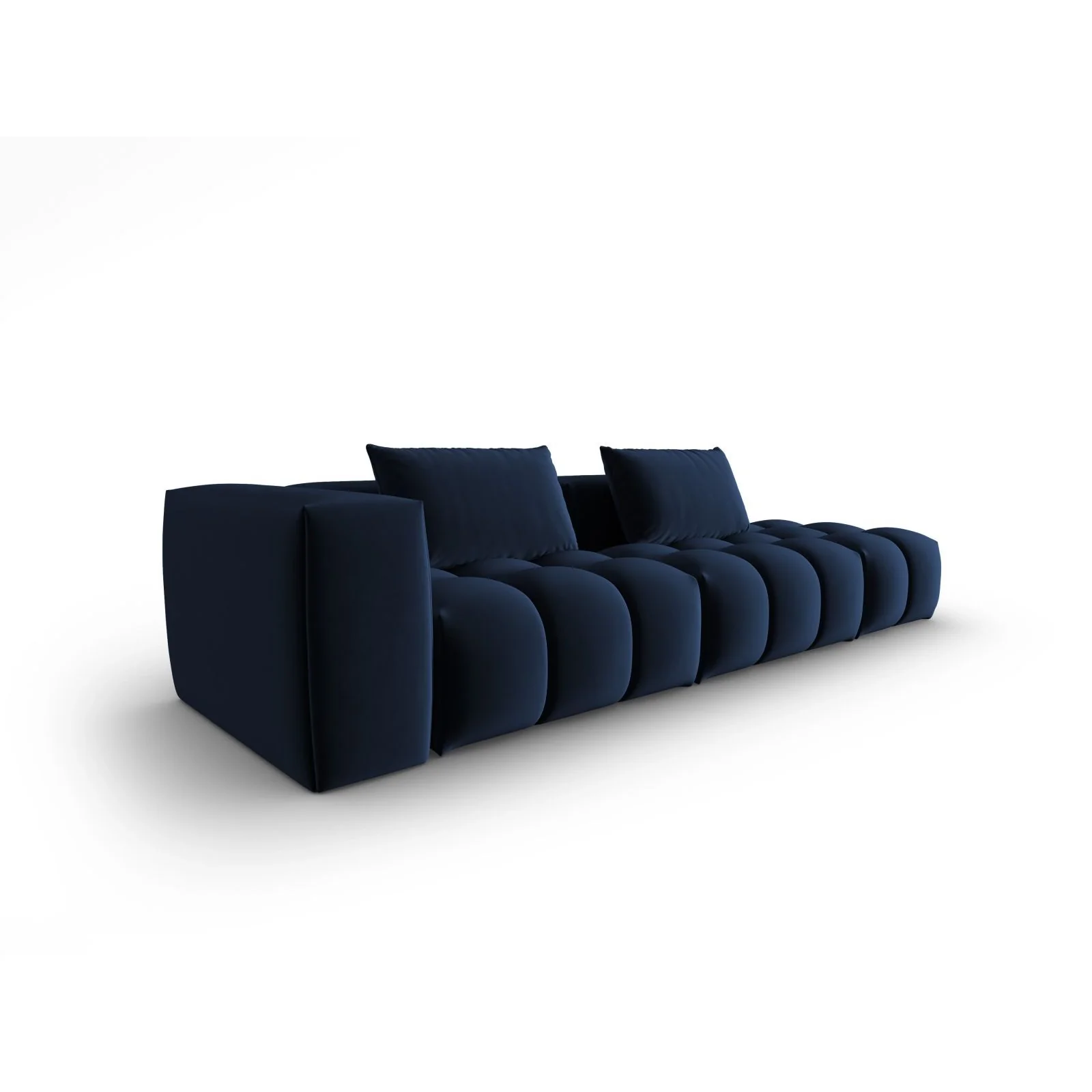 Verona Modulares 4-Sitzer Sofa, Rechte Seite, aus Samt oder Strukturstoff, 265x85 cm - Image 33