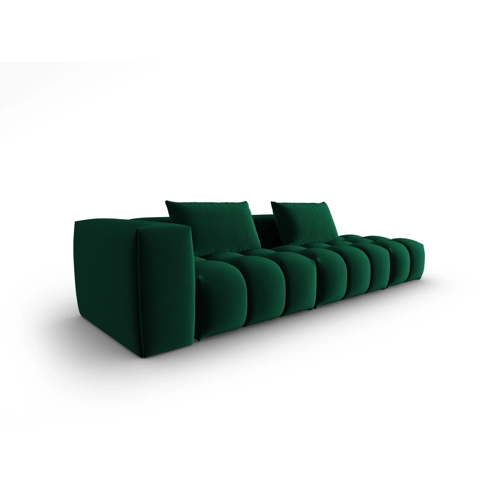Verona Modulares 4-Sitzer Sofa, Rechte Seite, aus Samt oder Strukturstoff, 265x85 cm - Image 37