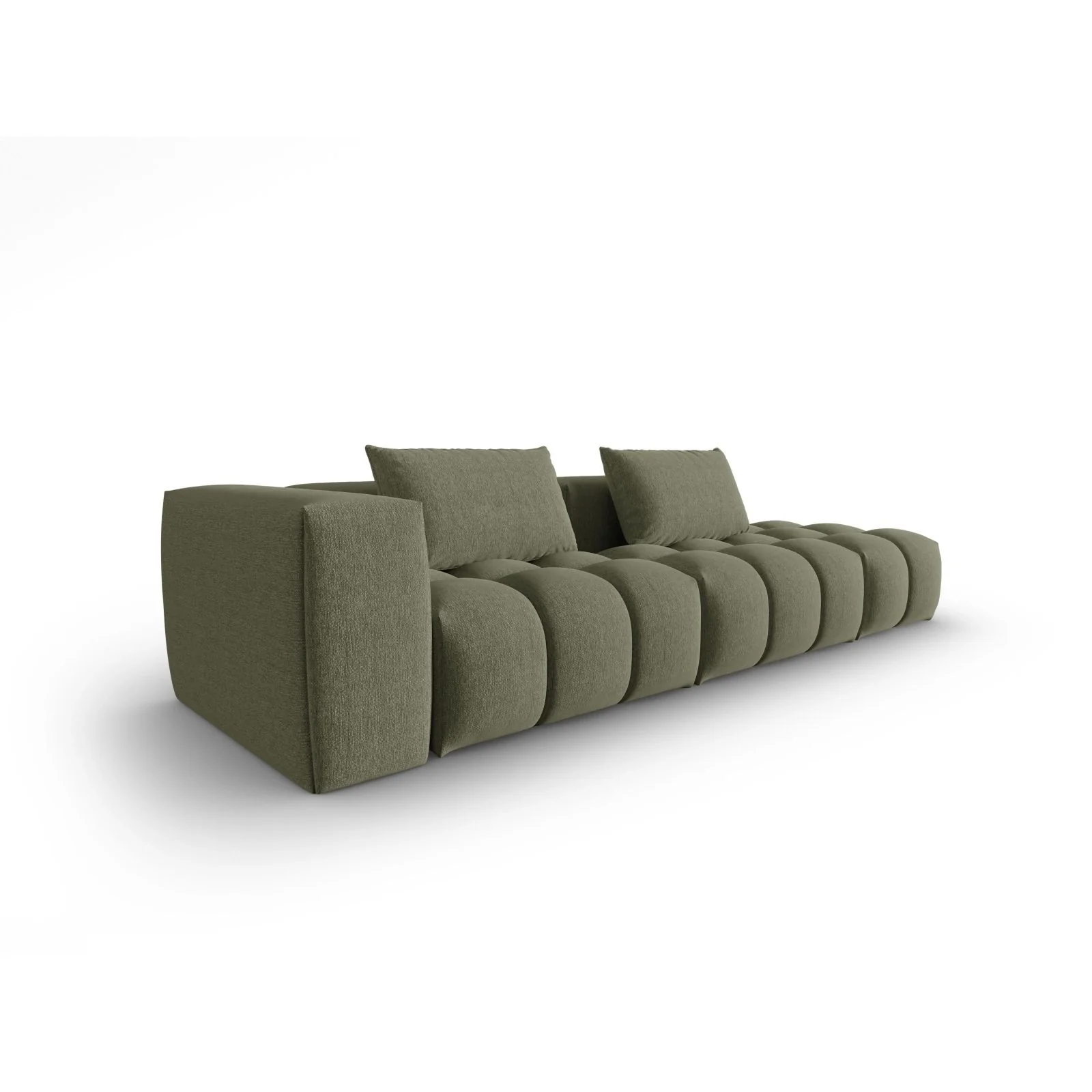 Verona Modulares 4-Sitzer Sofa, Rechte Seite, aus Samt oder Strukturstoff, 265x85 cm - Image 60