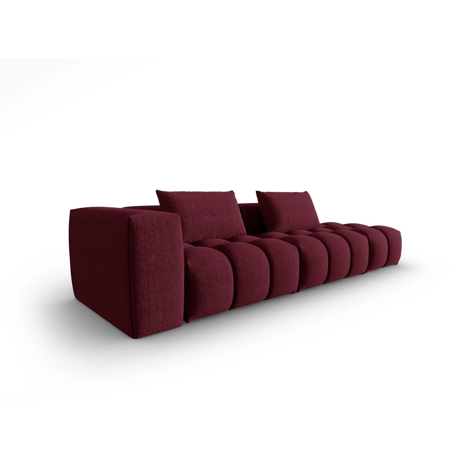 Verona Modulares 4-Sitzer Sofa, Rechte Seite, aus Samt oder Strukturstoff, 265x85 cm - Image 76