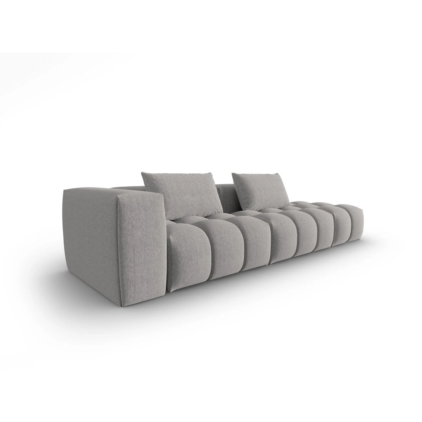 Verona Modulares 4-Sitzer Sofa, Rechte Seite, aus Samt oder Strukturstoff, 265x85 cm - Image 80