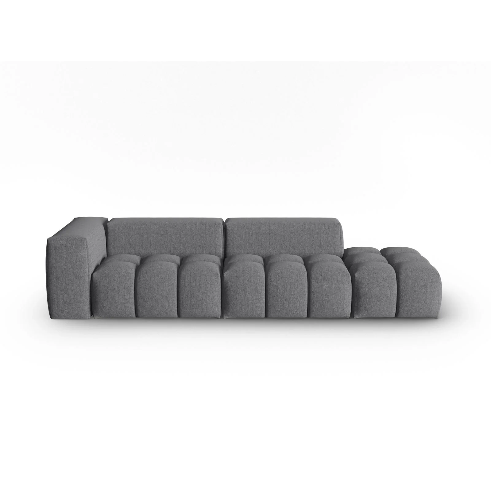 Verona Modulares 4-Sitzer Sofa, Rechte Seite, aus Samt oder Strukturstoff, 265x85 cm - Image 82