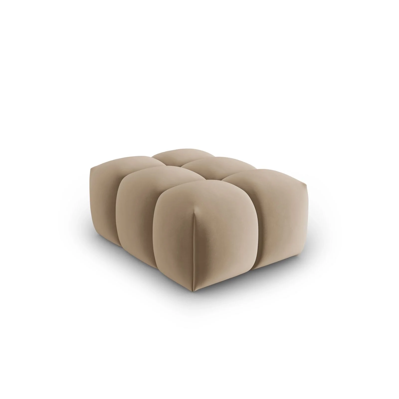 Verona Pouf aus Samt und Strukturstoff, 60x85 cm - Image 11