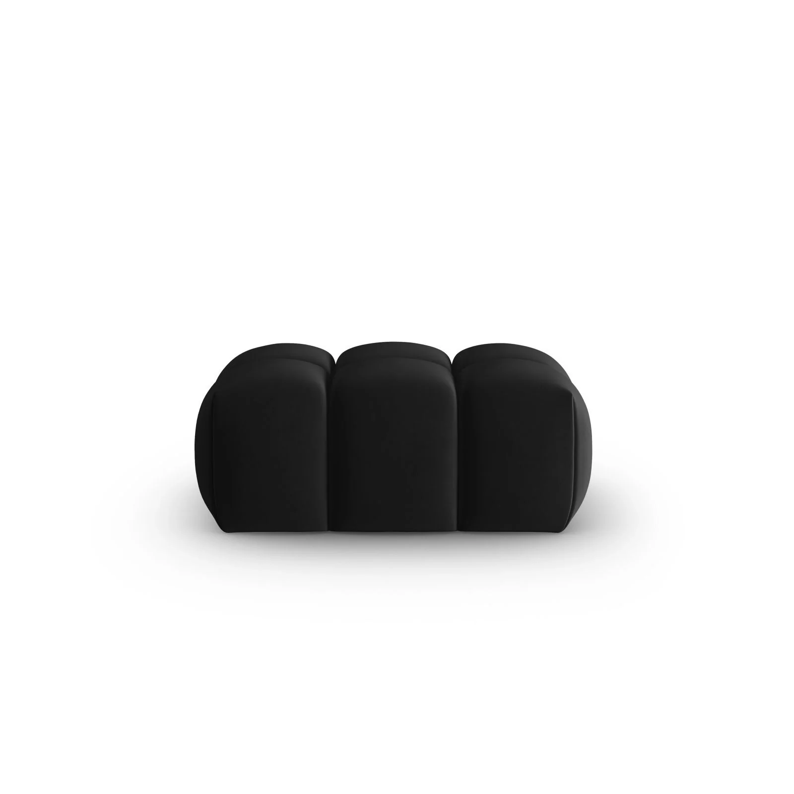 Verona Pouf aus Samt und Strukturstoff, 60x85 cm - Image 5