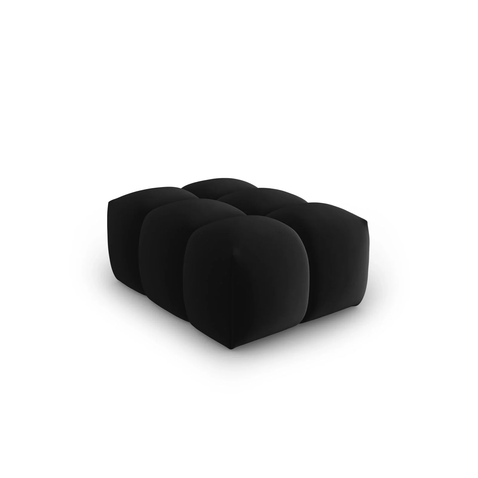 Verona Pouf aus Samt und Strukturstoff, 60x85 cm - Image 7
