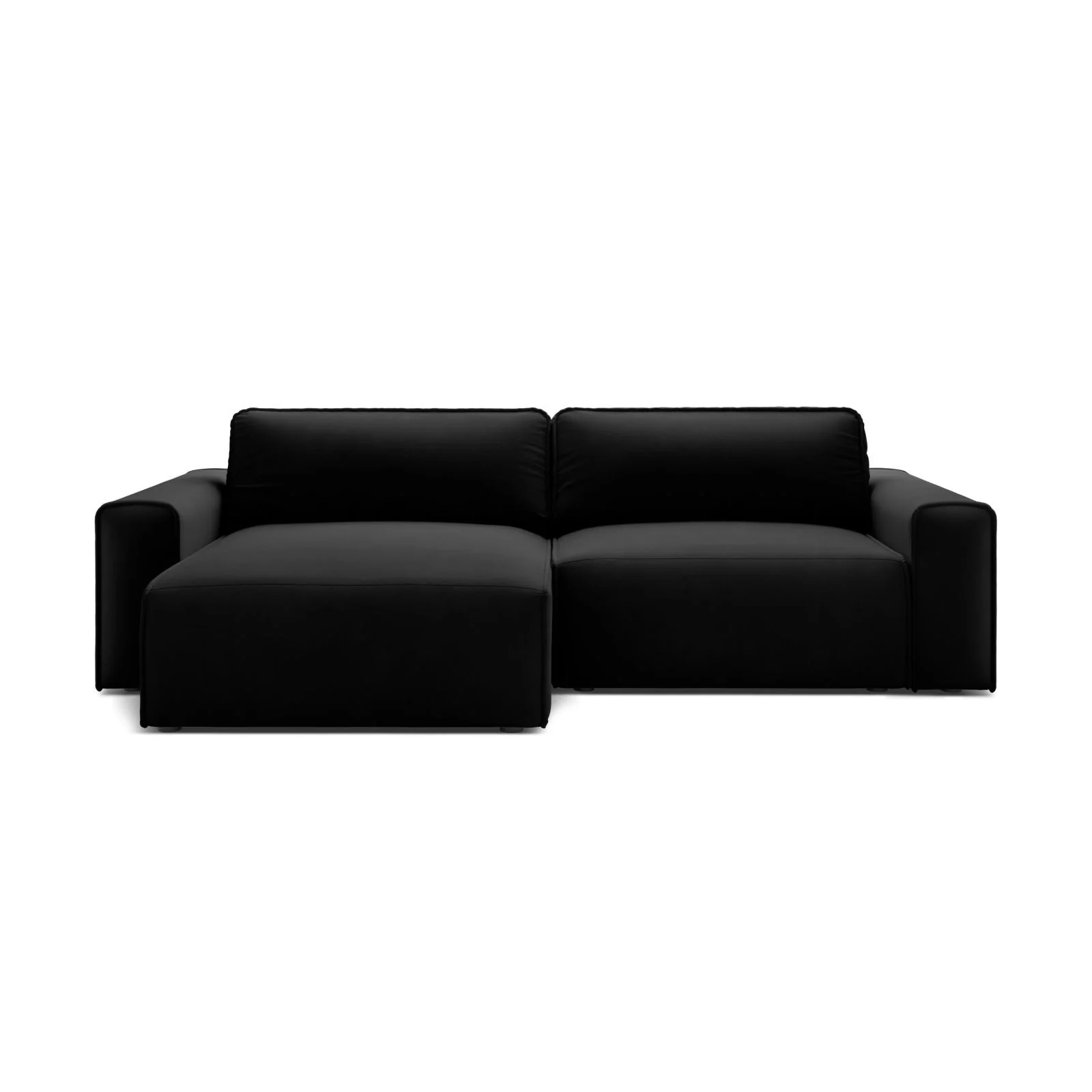 Victor 3-Sitzer Ecksofa, Linke Seite, ausziehbar mit Schlaffunktion und Bettkasten, aus Samt oder Strukturstoff, 246x148 cm - Image 112