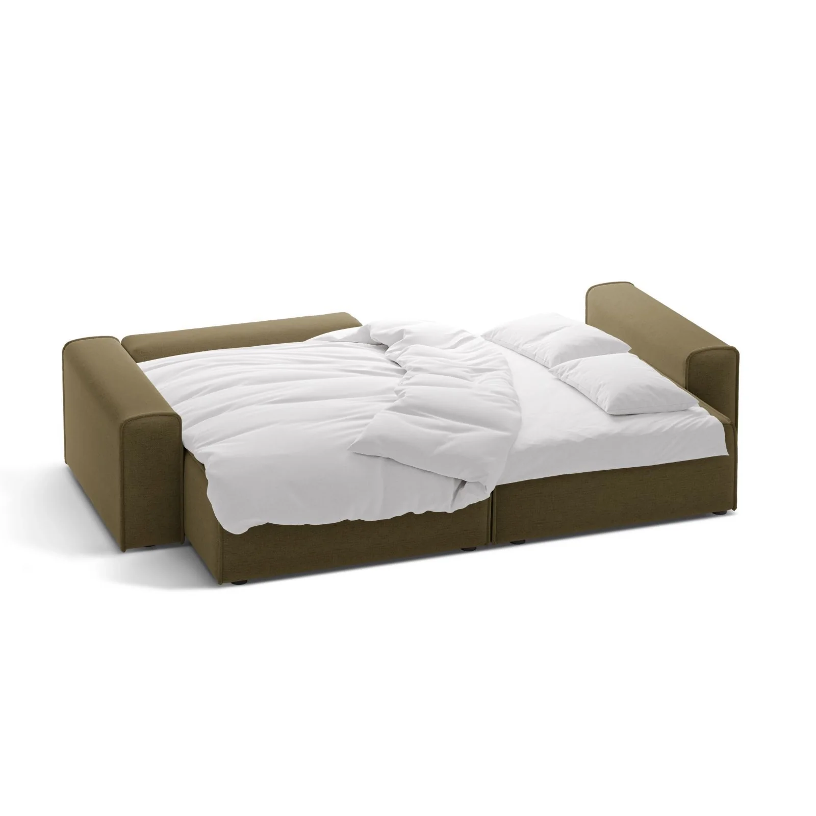 Victor 3-Sitzer Ecksofa, Linke Seite, ausziehbar mit Schlaffunktion und Bettkasten, aus Samt oder Strukturstoff, 246x148 cm - Image 13