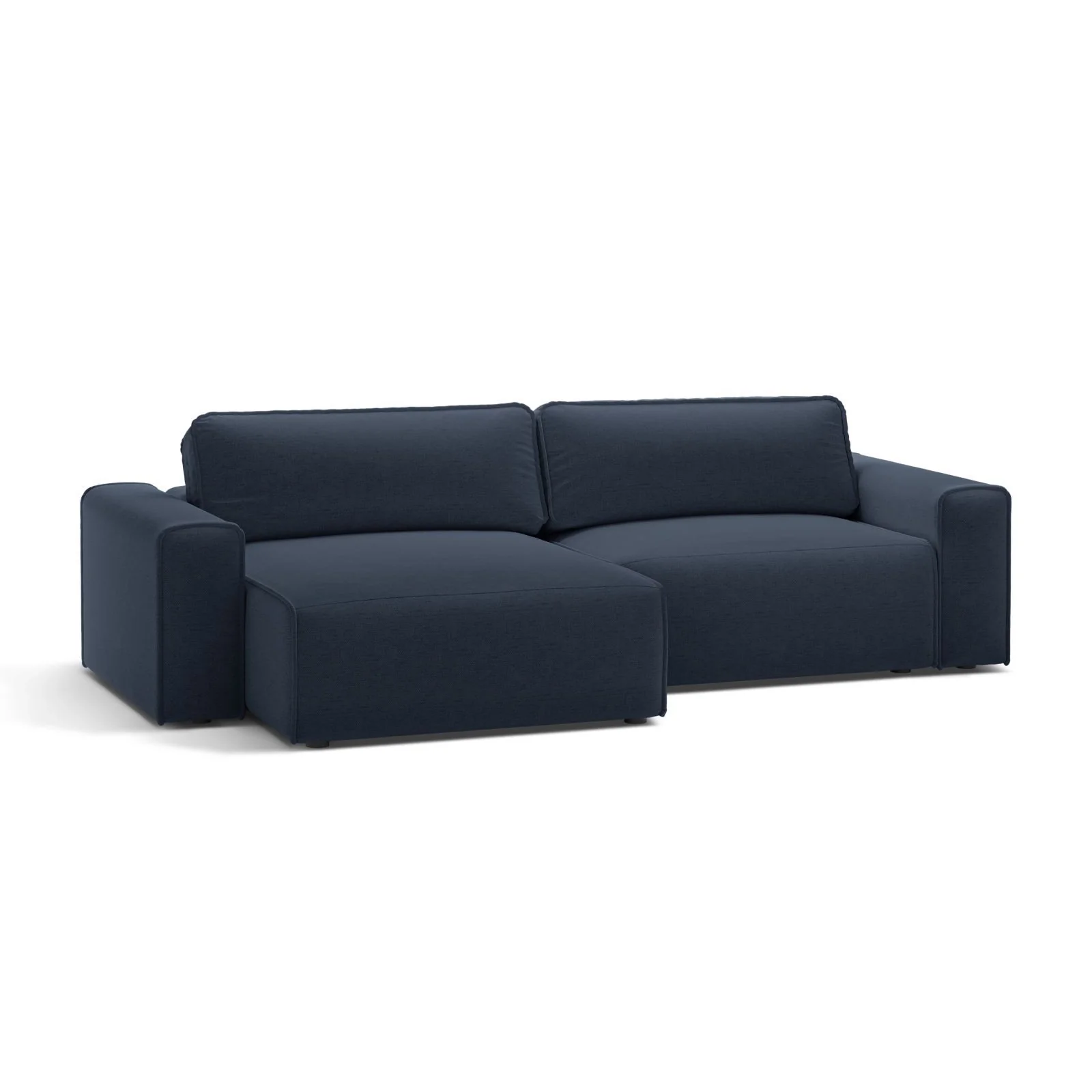 Victor 3-Sitzer Ecksofa, Linke Seite, ausziehbar mit Schlaffunktion und Bettkasten, aus Samt oder Strukturstoff, 246x148 cm - Image 28