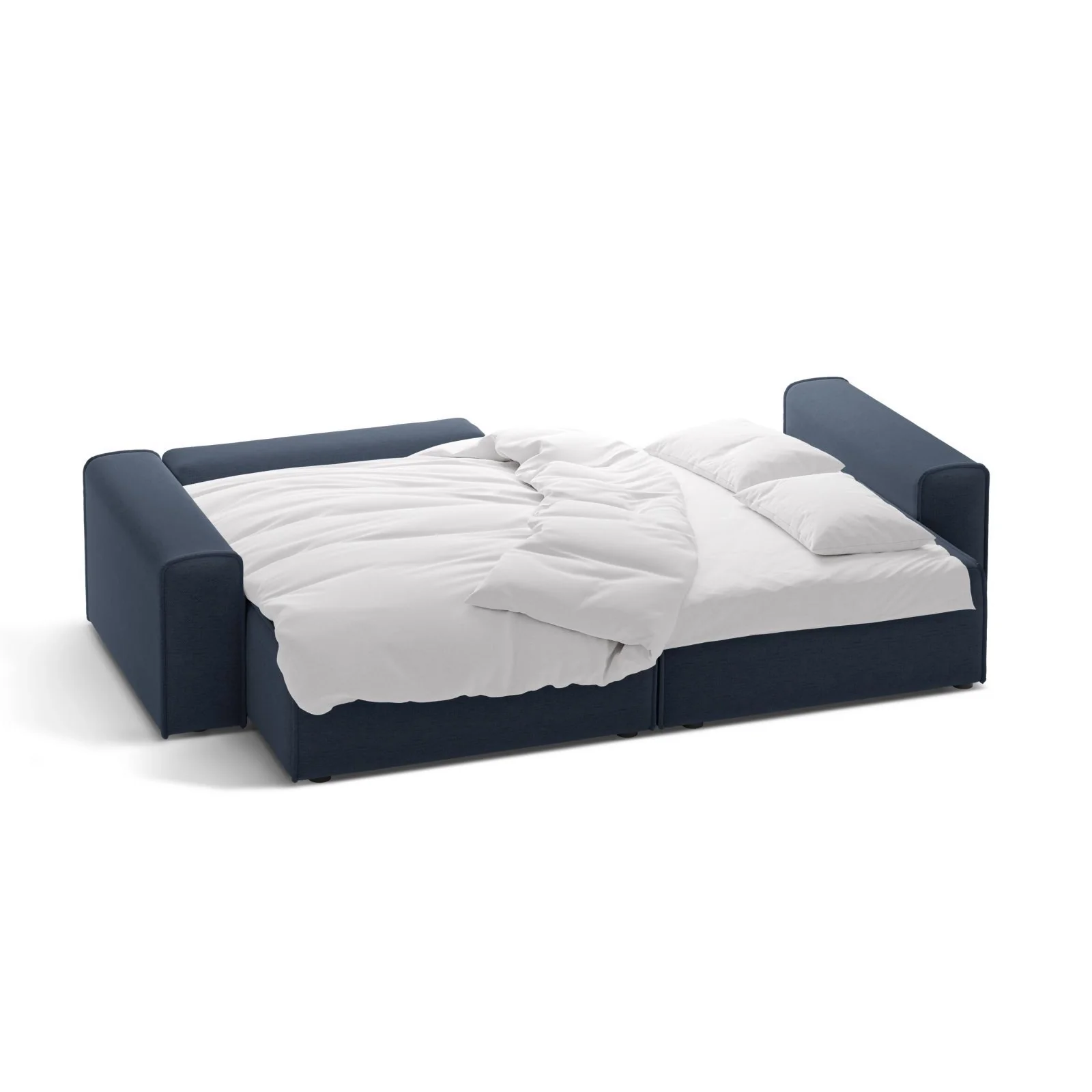 Victor 3-Sitzer Ecksofa, Linke Seite, ausziehbar mit Schlaffunktion und Bettkasten, aus Samt oder Strukturstoff, 246x148 cm - Image 29