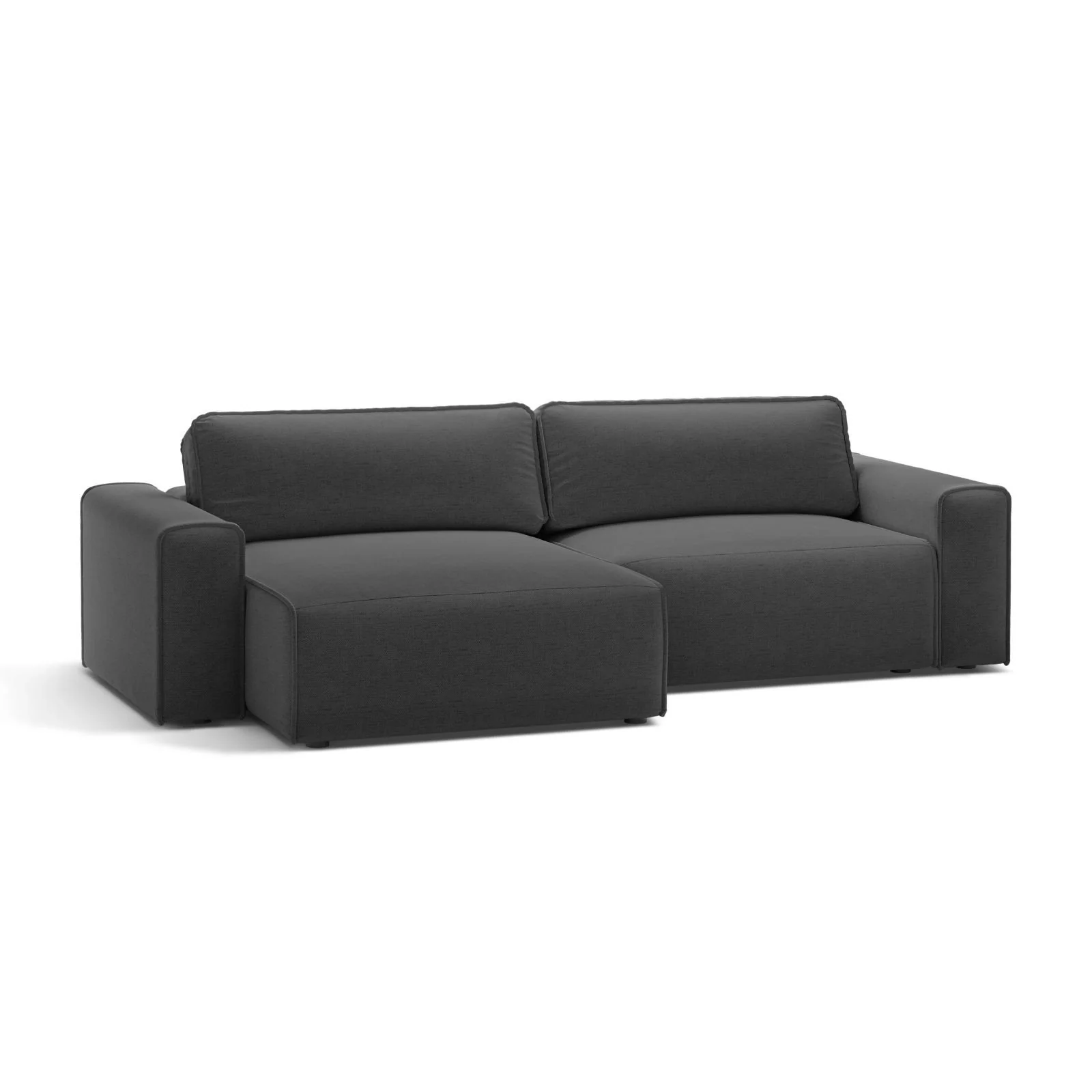 Victor 3-Sitzer Ecksofa, Linke Seite, ausziehbar mit Schlaffunktion und Bettkasten, aus Samt oder Strukturstoff, 246x148 cm - Image 52