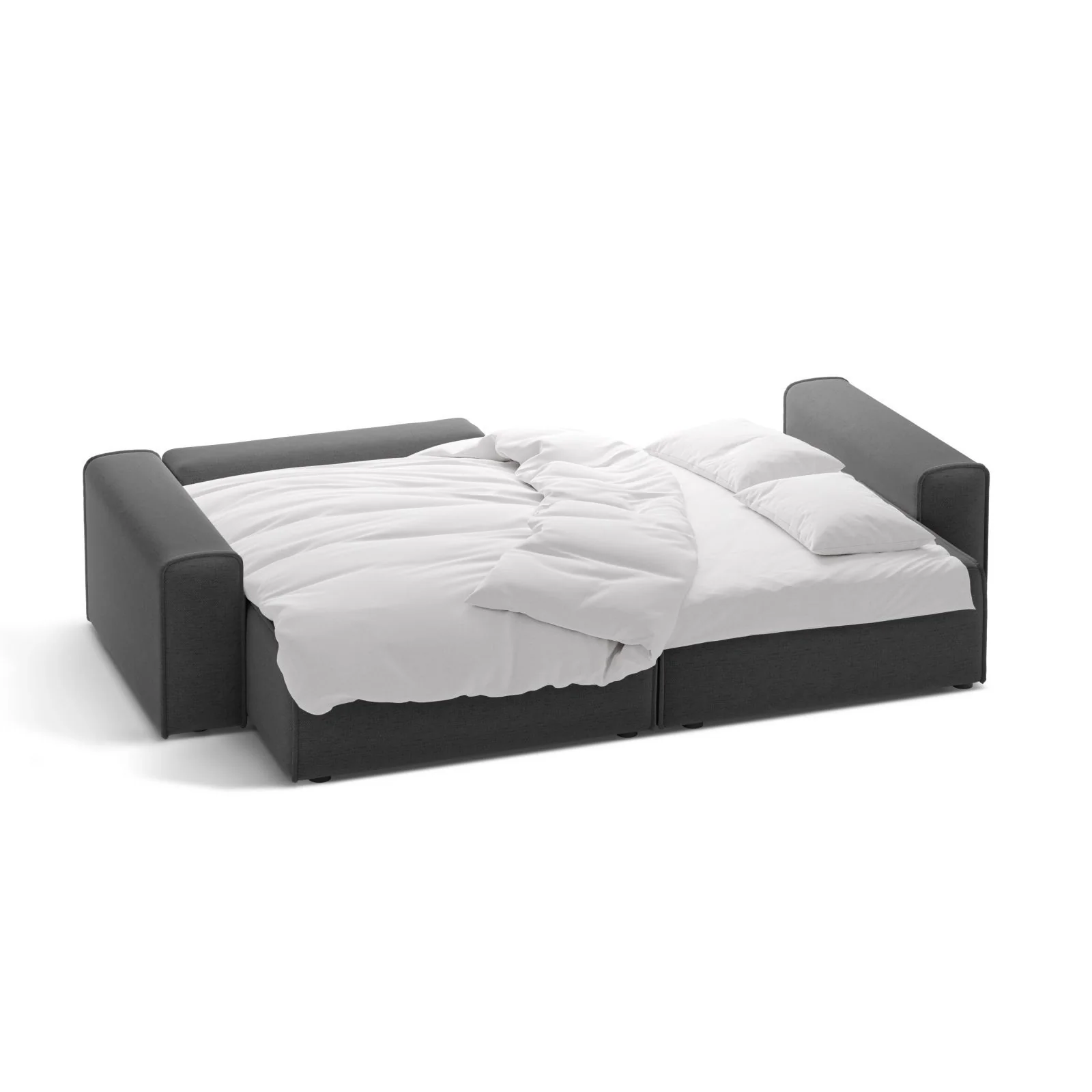 Victor 3-Sitzer Ecksofa, Linke Seite, ausziehbar mit Schlaffunktion und Bettkasten, aus Samt oder Strukturstoff, 246x148 cm - Image 53