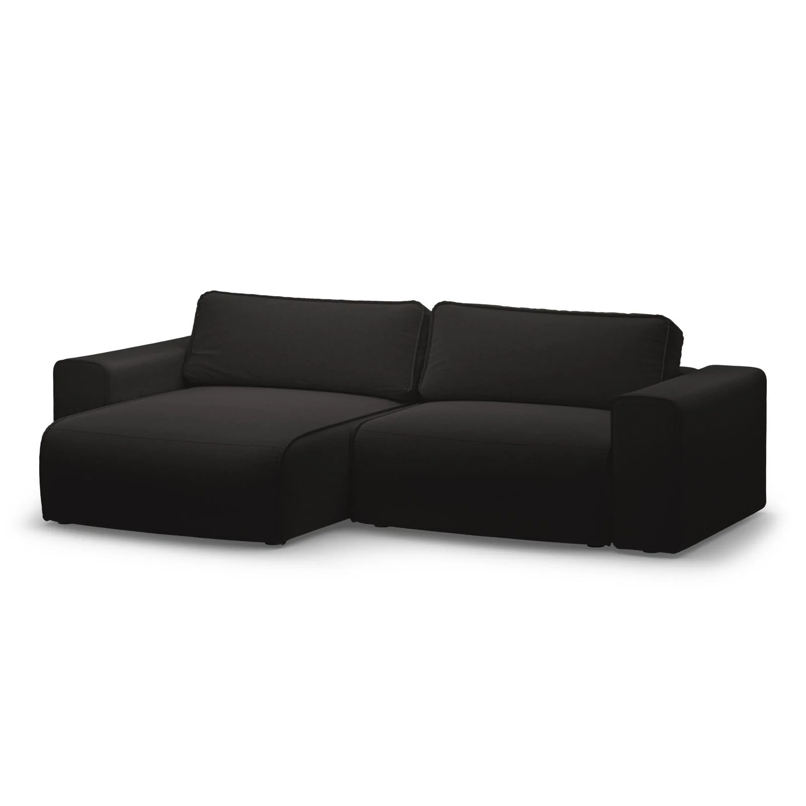 Victor 3-Sitzer Ecksofa, Linke Seite, ausziehbar mit Schlaffunktion und Bettkasten, aus Samt oder Strukturstoff, 246x148 cm - Image 59