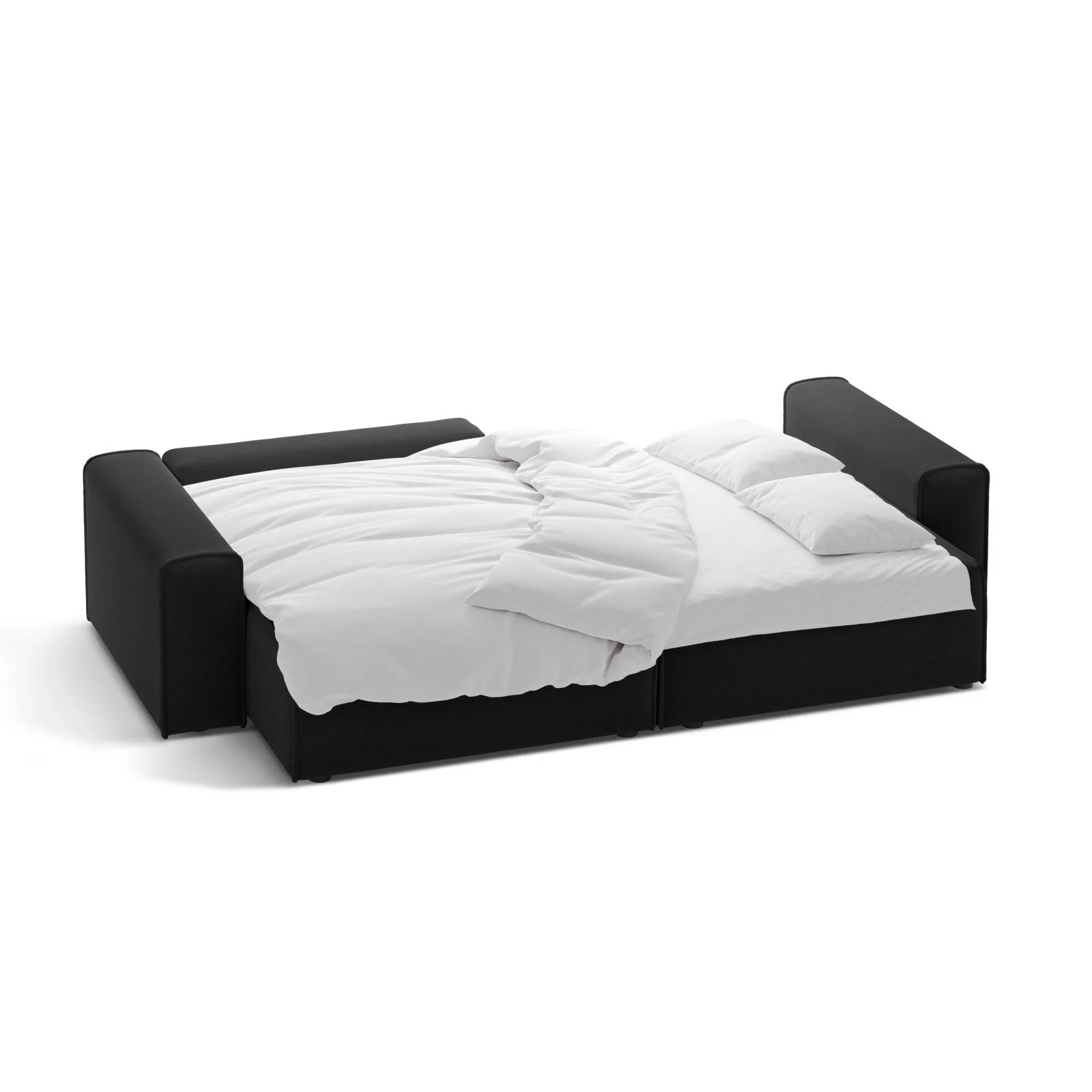 Victor 3-Sitzer Ecksofa, Linke Seite, ausziehbar mit Schlaffunktion und Bettkasten, aus Samt oder Strukturstoff, 246x148 cm - Image 60