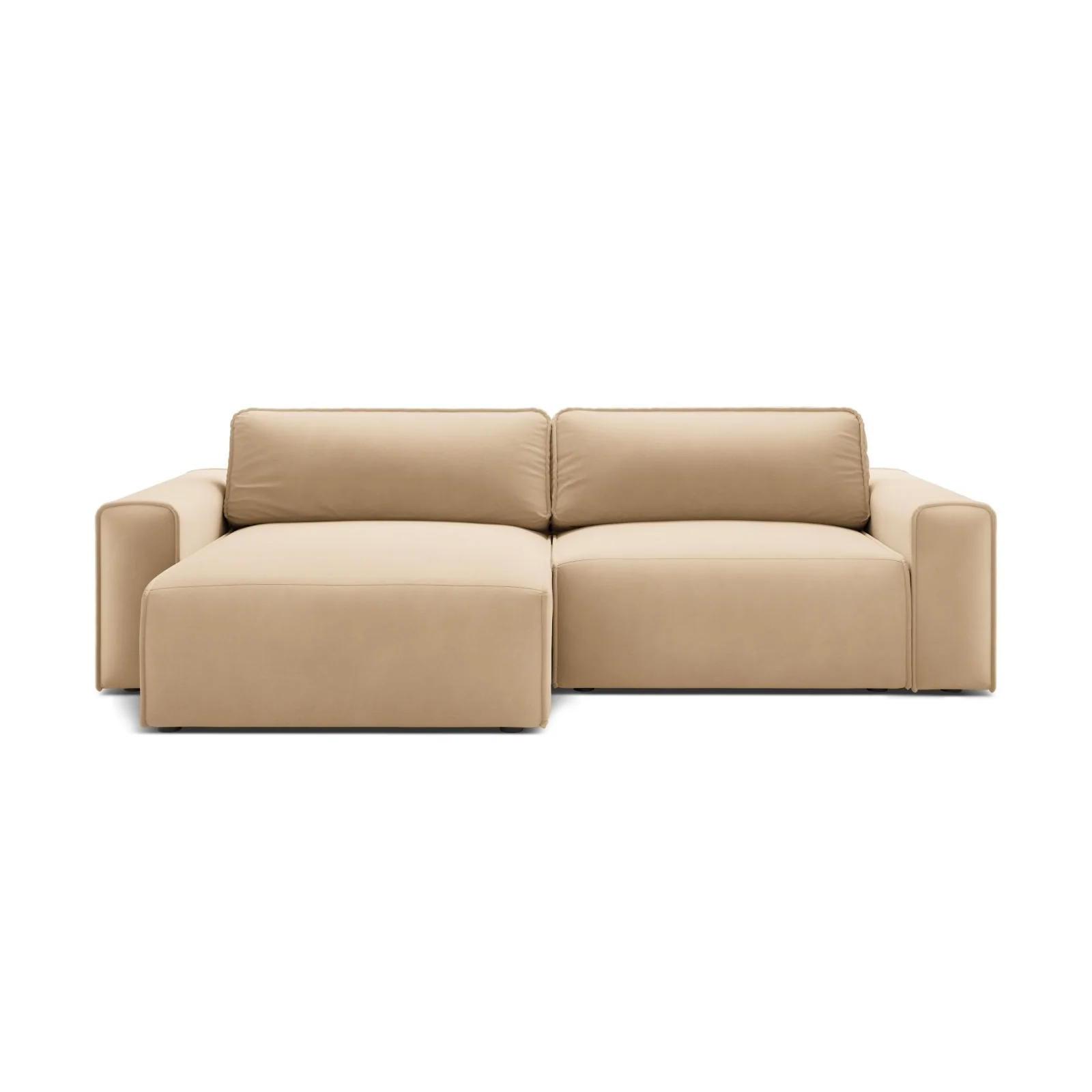 Victor 3-Sitzer Ecksofa, Linke Seite, ausziehbar mit Schlaffunktion und Bettkasten, aus Samt oder Strukturstoff, 246x148 cm - Image 63