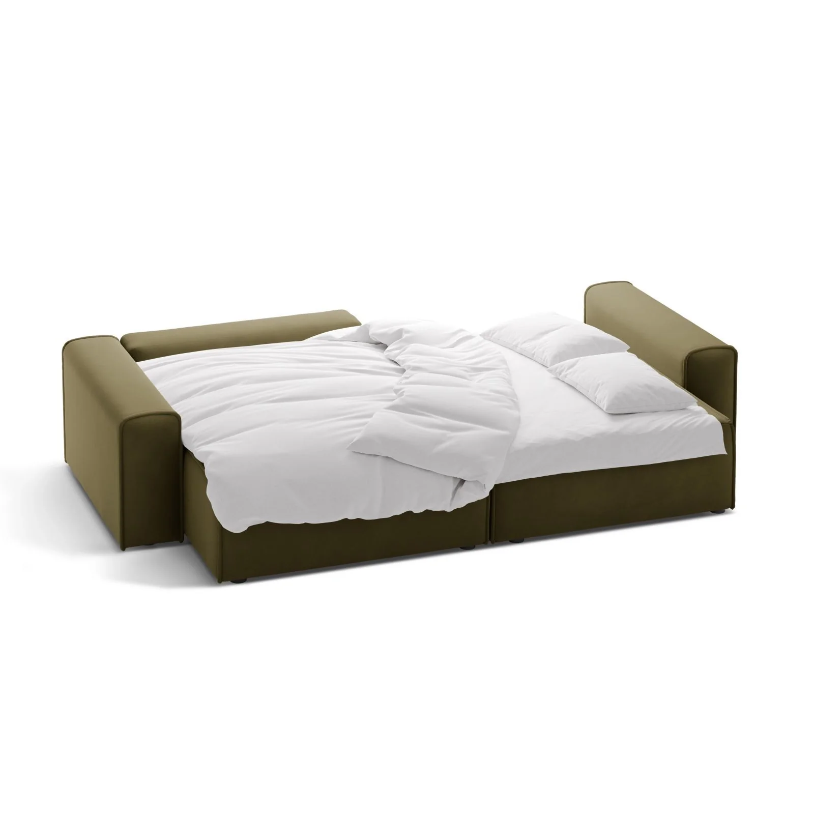 Victor 3-Sitzer Ecksofa, Linke Seite, ausziehbar mit Schlaffunktion und Bettkasten, aus Samt oder Strukturstoff, 246x148 cm - Image 88