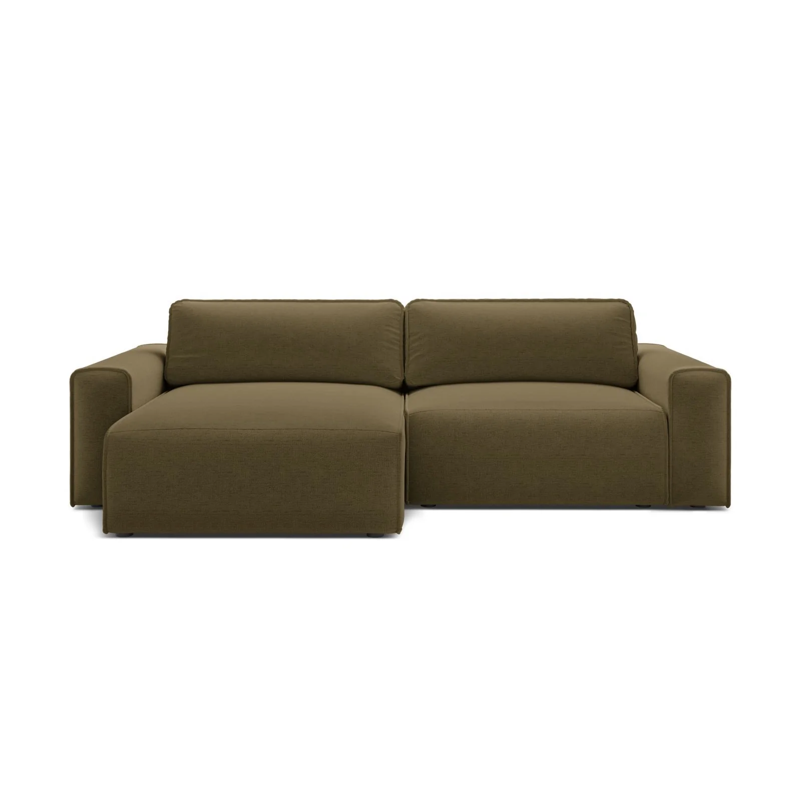 Victor 3-Sitzer Ecksofa, Linke Seite, ausziehbar mit Schlaffunktion und Bettkasten, aus Samt oder Strukturstoff, 246x148 cm - Image 9