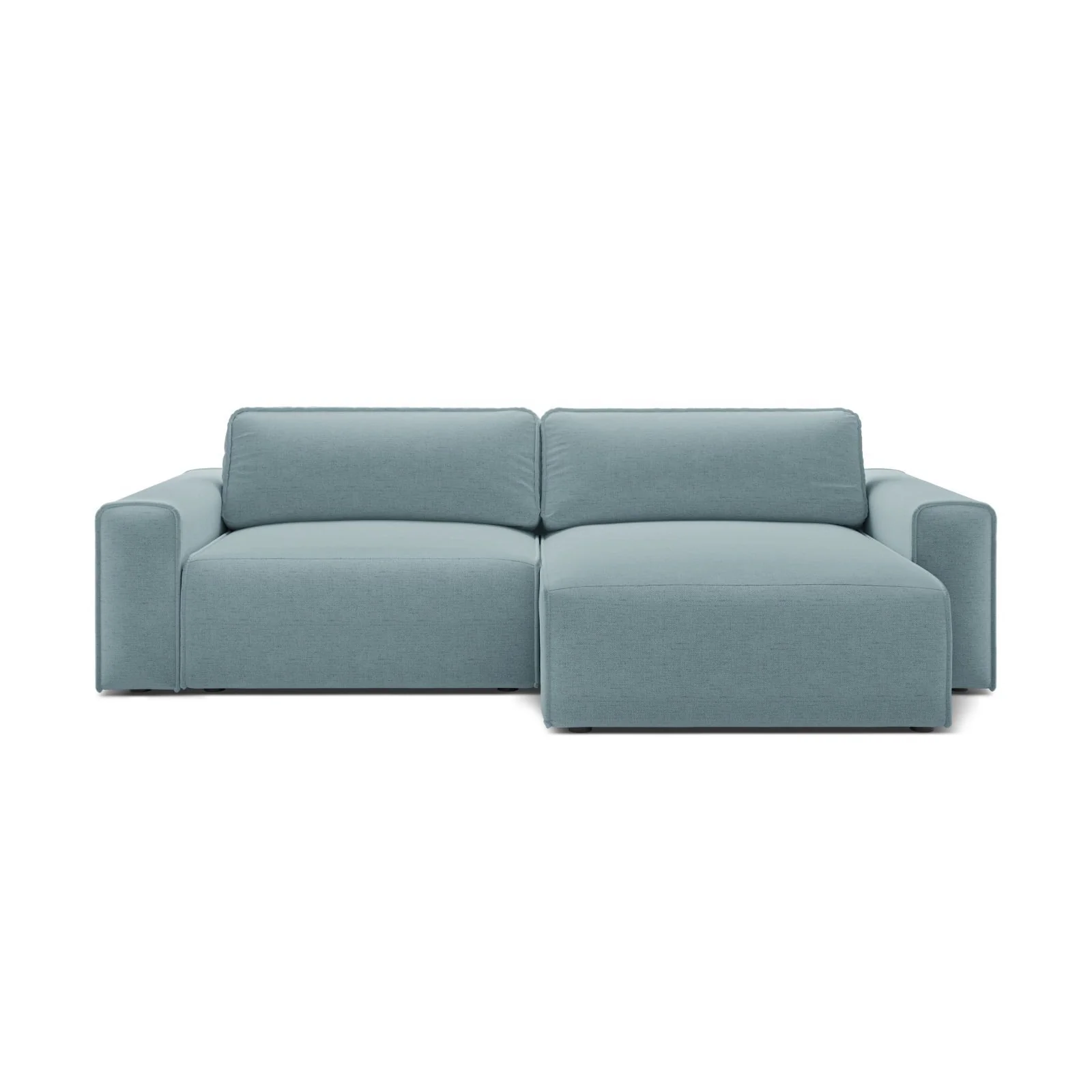 Victor 3-Sitzer Ecksofa, Rechte Seite, ausziehbar mit Schlaffunktion und Bettkasten, aus Samt oder Strukturstoff, 246x148 cm - Image 33