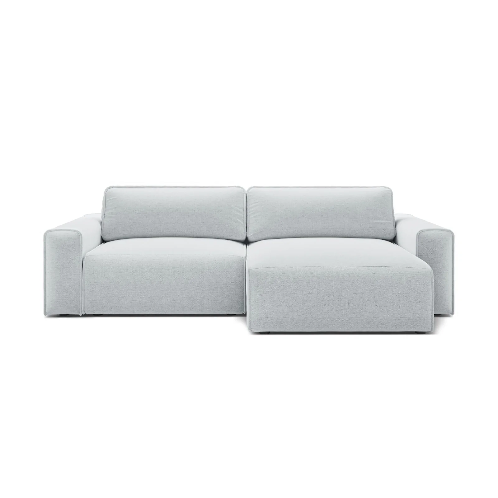 Victor 3-Sitzer Ecksofa, Rechte Seite, ausziehbar mit Schlaffunktion und Bettkasten, aus Samt oder Strukturstoff, 246x148 cm - Image 41