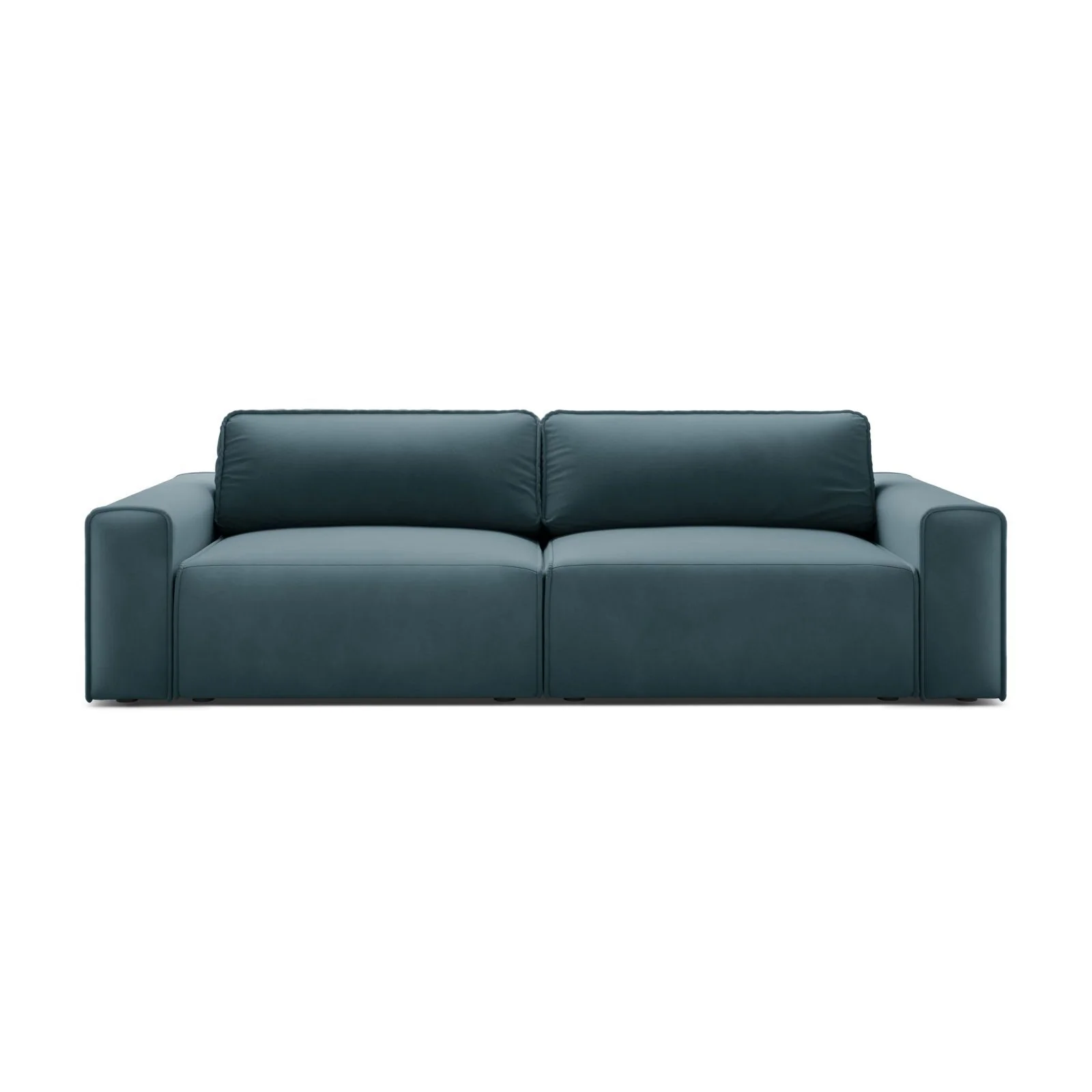 Victor 3-Sitzer Sofa, ausklappbar, mit Schlaffunktion und Bettkasten, aus Samt oder Strukturstoff, 246x100 cm - Image 100