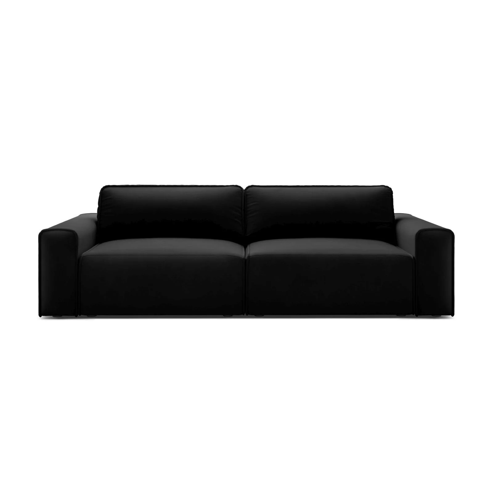 Victor 3-Sitzer Sofa, ausklappbar, mit Schlaffunktion und Bettkasten, aus Samt oder Strukturstoff, 246x100 cm - Image 114