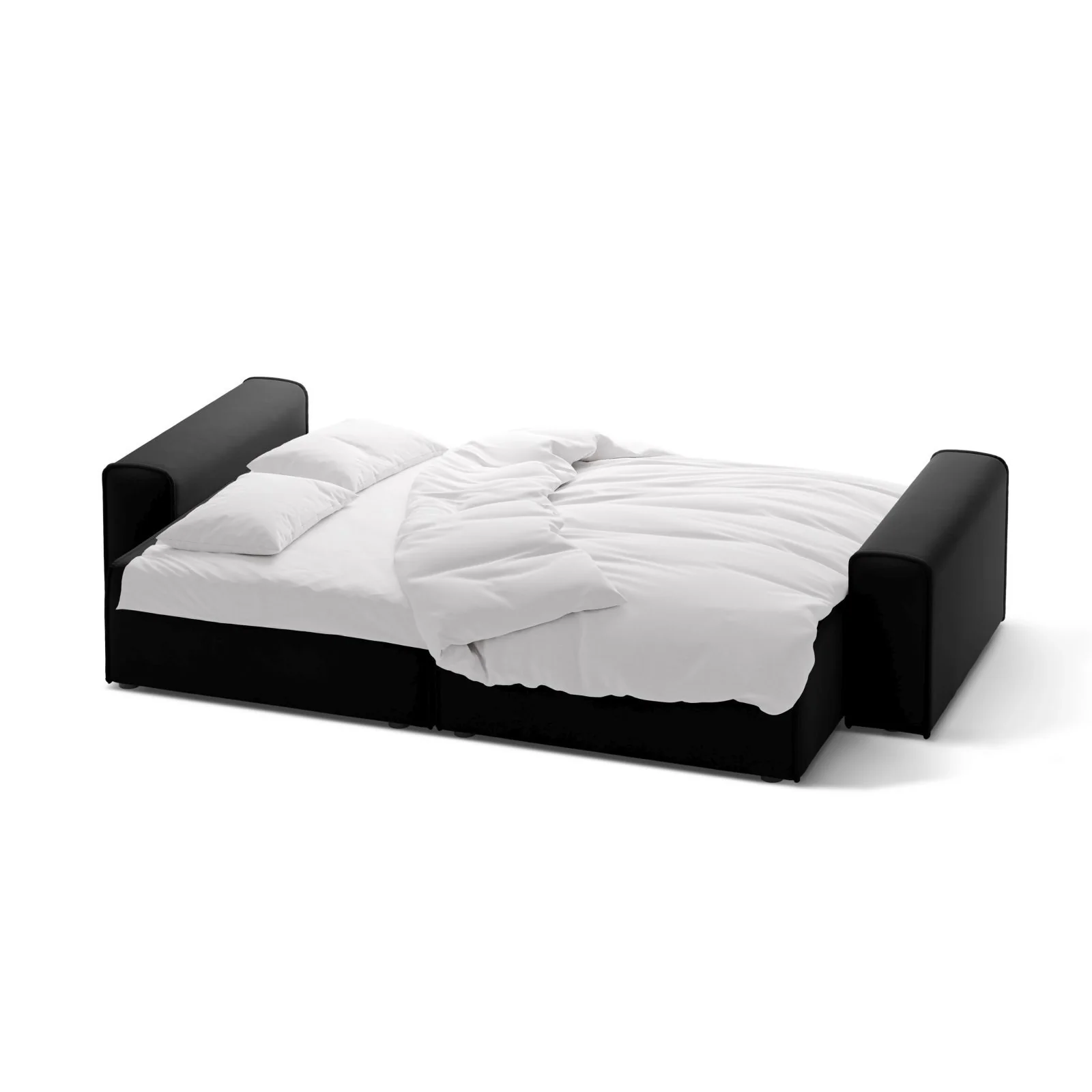 Victor 3-Sitzer Sofa, ausklappbar, mit Schlaffunktion und Bettkasten, aus Samt oder Strukturstoff, 246x100 cm - Image 118