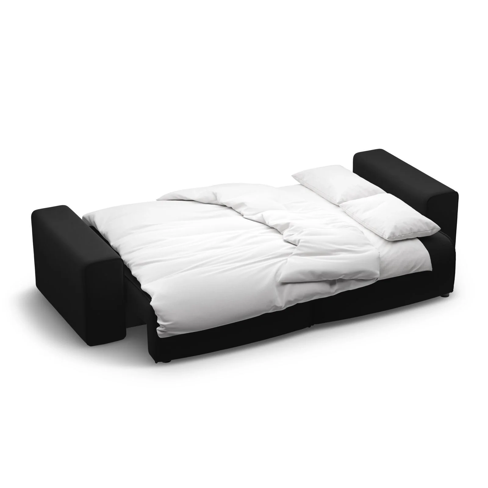 Victor 3-Sitzer Sofa, ausklappbar, mit Schlaffunktion und Bettkasten, aus Samt oder Strukturstoff, 246x100 cm - Image 119