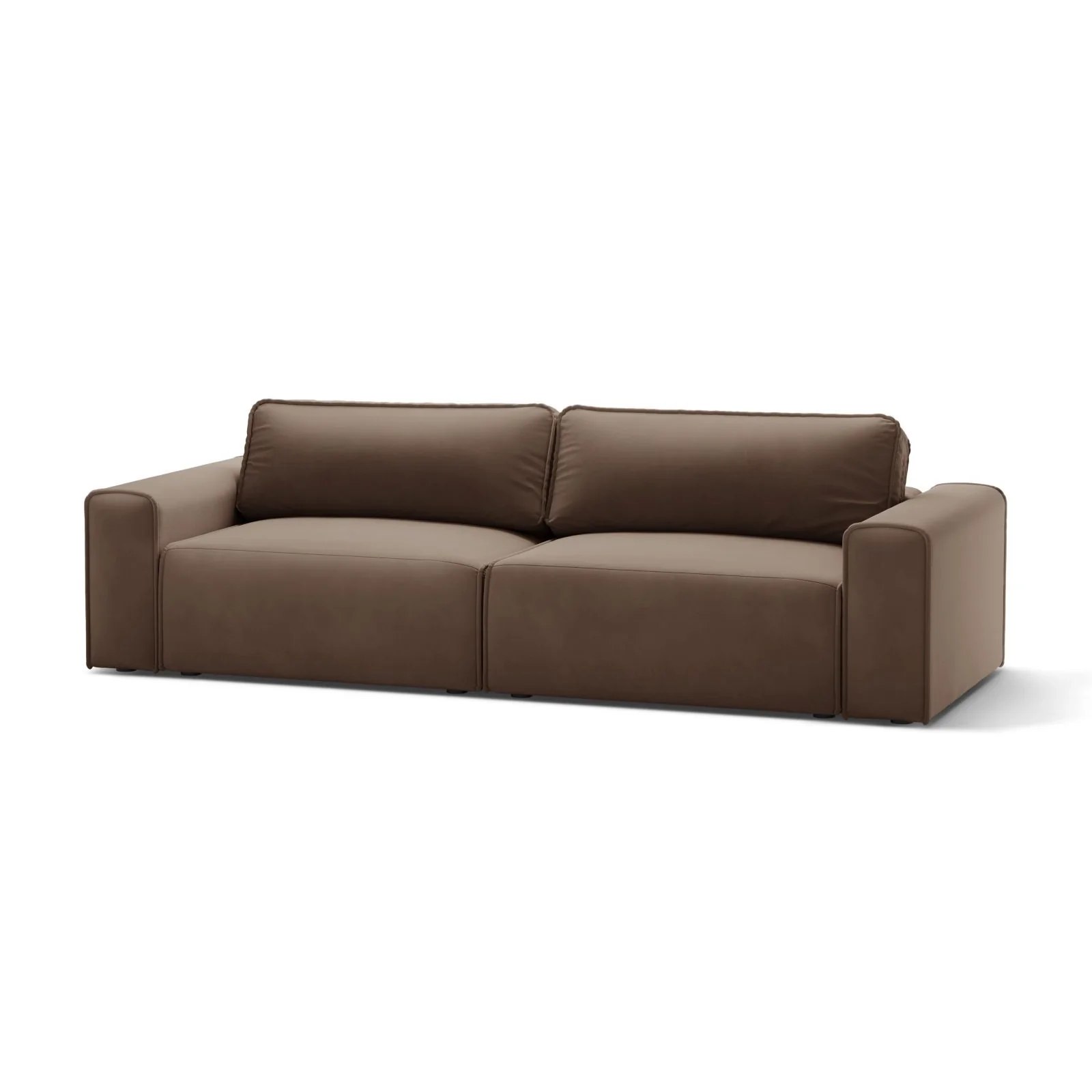 Victor 3-Sitzer Sofa, ausklappbar, mit Schlaffunktion und Bettkasten, aus Samt oder Strukturstoff, 246x100 cm - Image 75