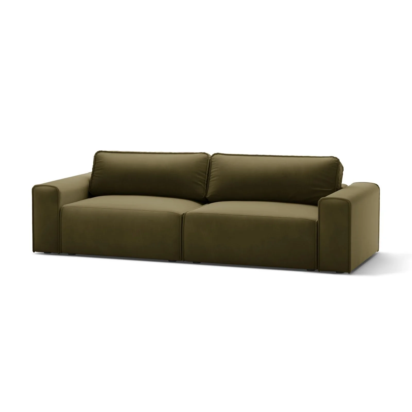 Victor 3-Sitzer Sofa, ausklappbar, mit Schlaffunktion und Bettkasten, aus Samt oder Strukturstoff, 246x100 cm - Image 89