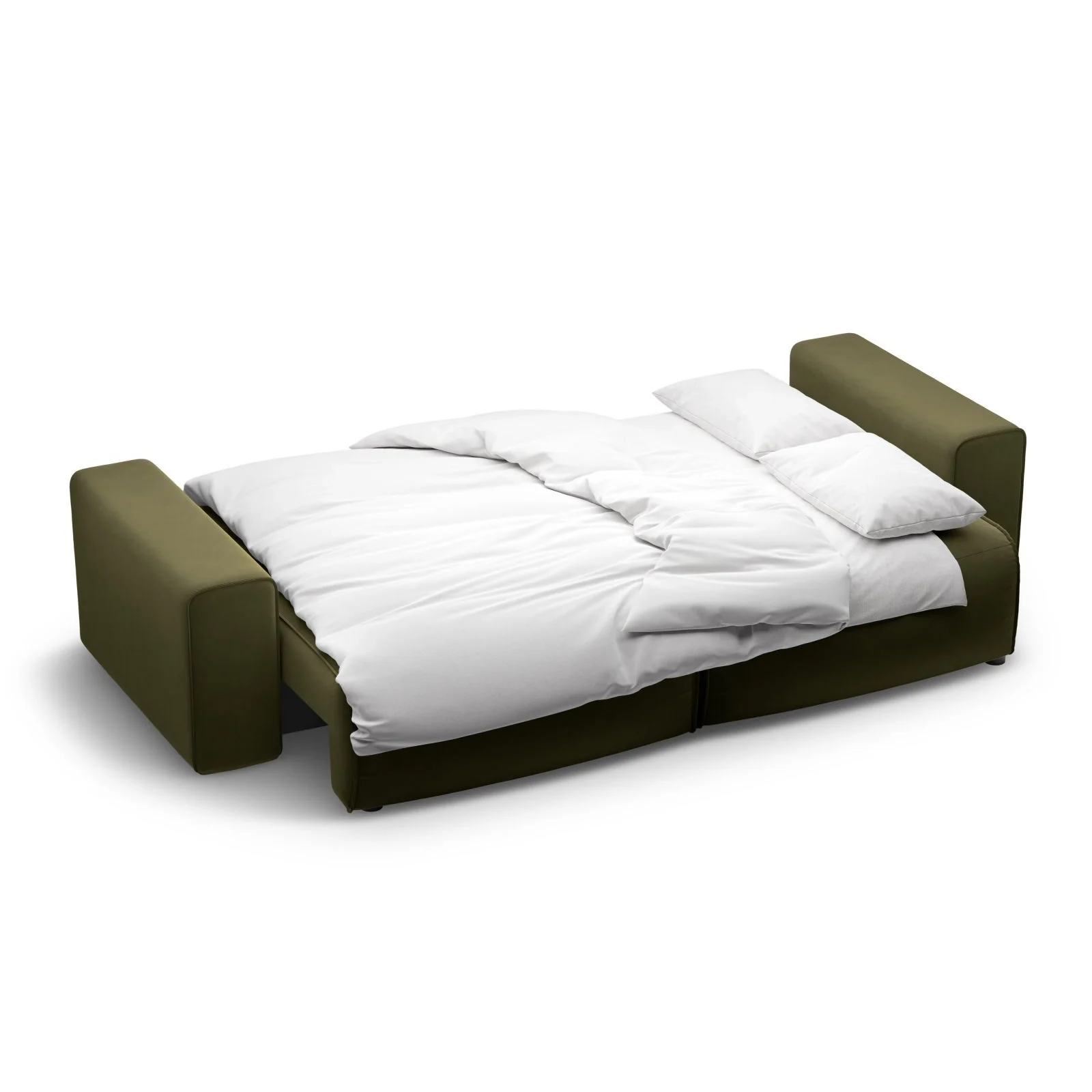 Victor 3-Sitzer Sofa, ausklappbar, mit Schlaffunktion und Bettkasten, aus Samt oder Strukturstoff, 246x100 cm - Image 91