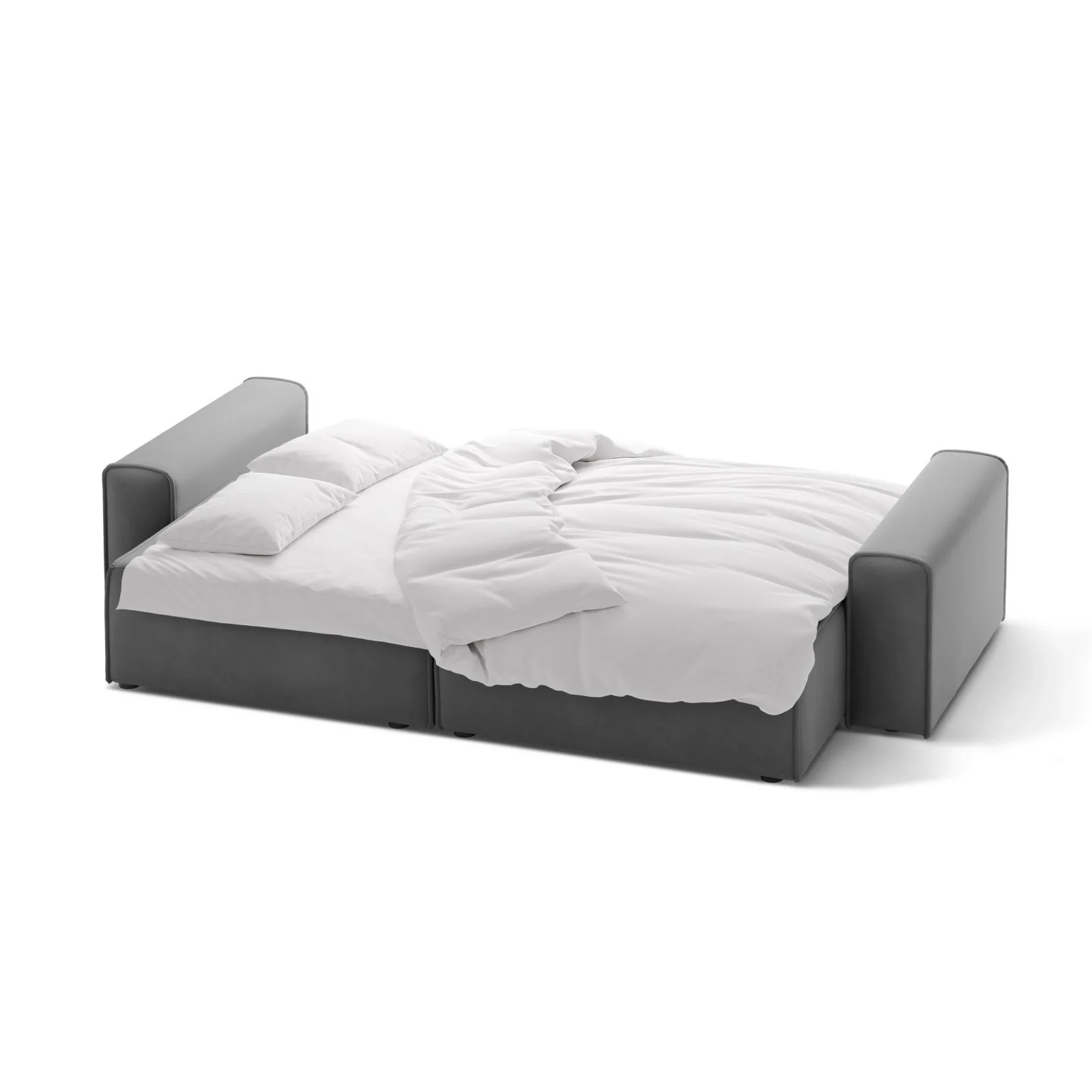 Victor 3-Sitzer Sofa, ausklappbar, mit Schlaffunktion und Bettkasten, aus Samt oder Strukturstoff, 246x100 cm - Image 97