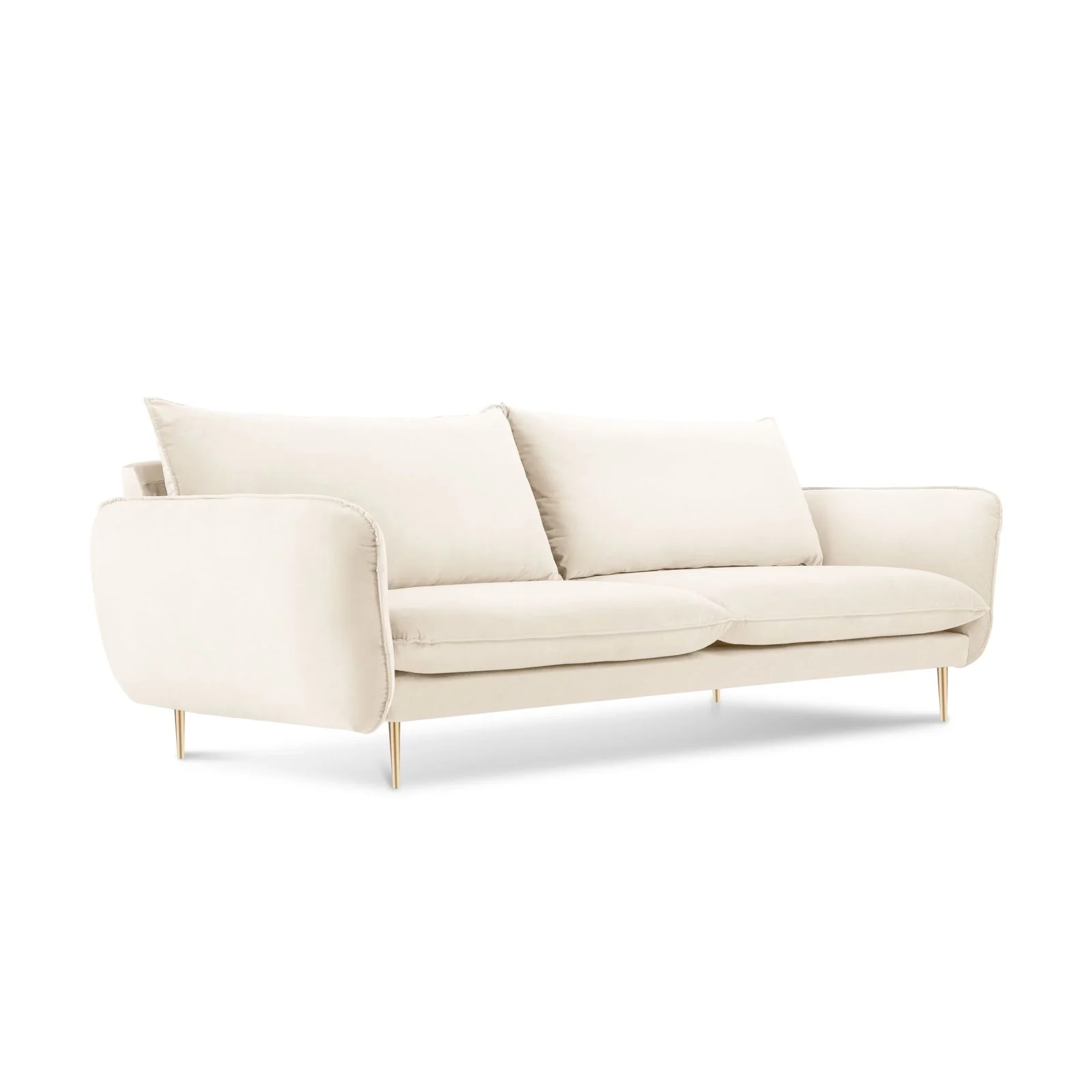 Vienna 3-Sitzer Sofa aus Samt, Boucle oder Strukturstoff, 200x92x95 cm