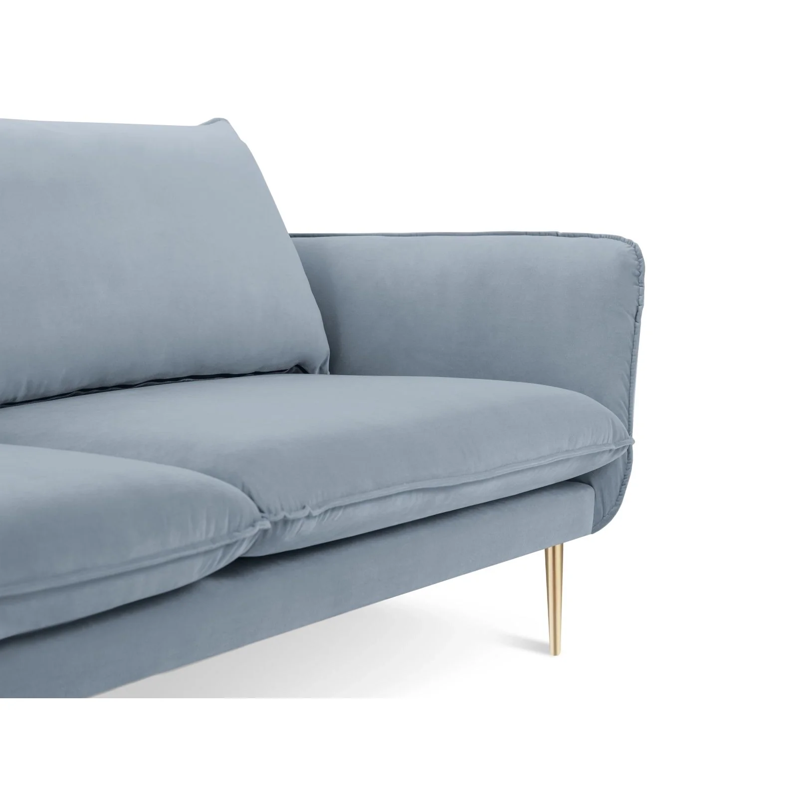Vienna 3-Sitzer Sofa aus Samt, Boucle oder Strukturstoff, 200x92x95 cm - Image 11