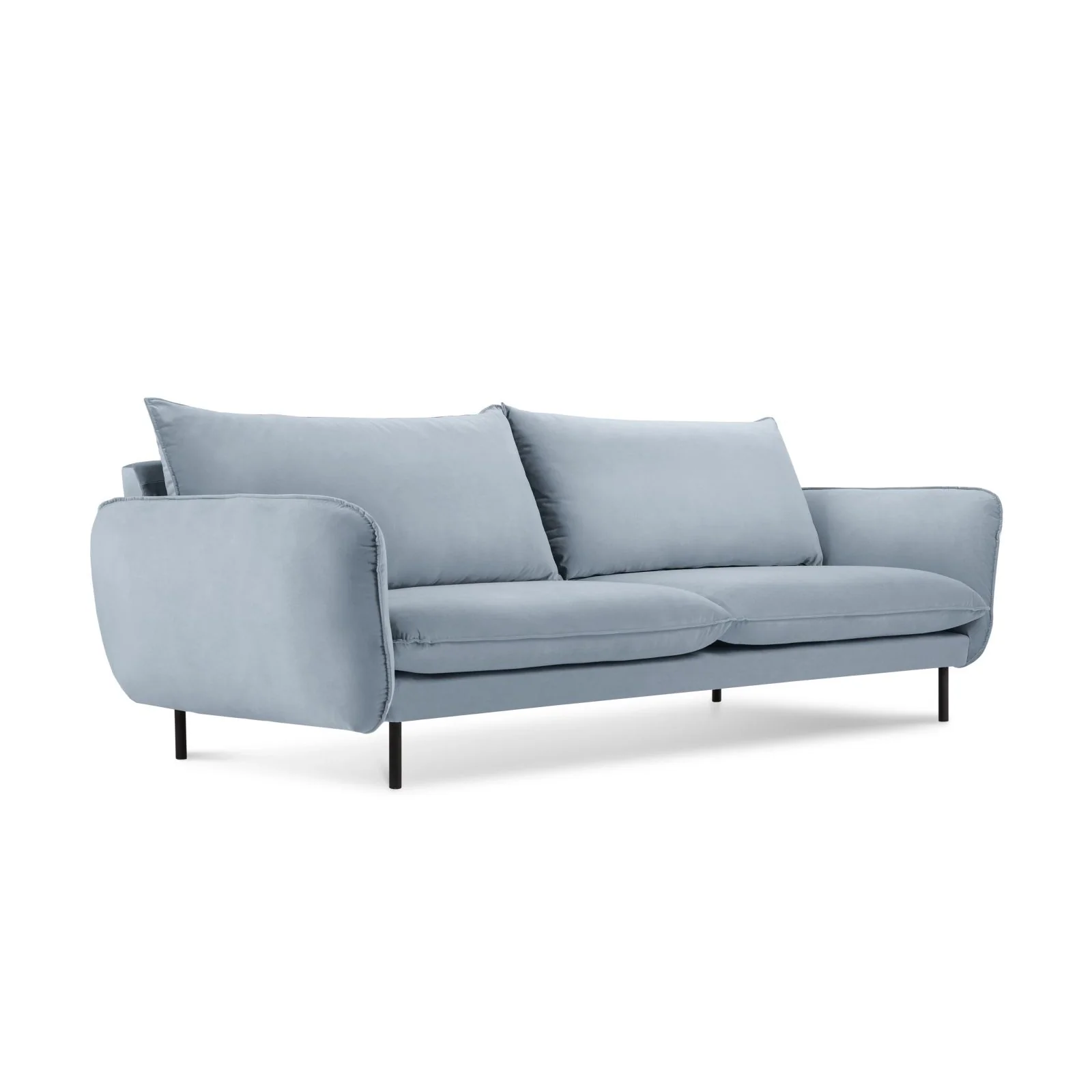 Vienna 3-Sitzer Sofa aus Samt, Boucle oder Strukturstoff, 200x92x95 cm - Image 64